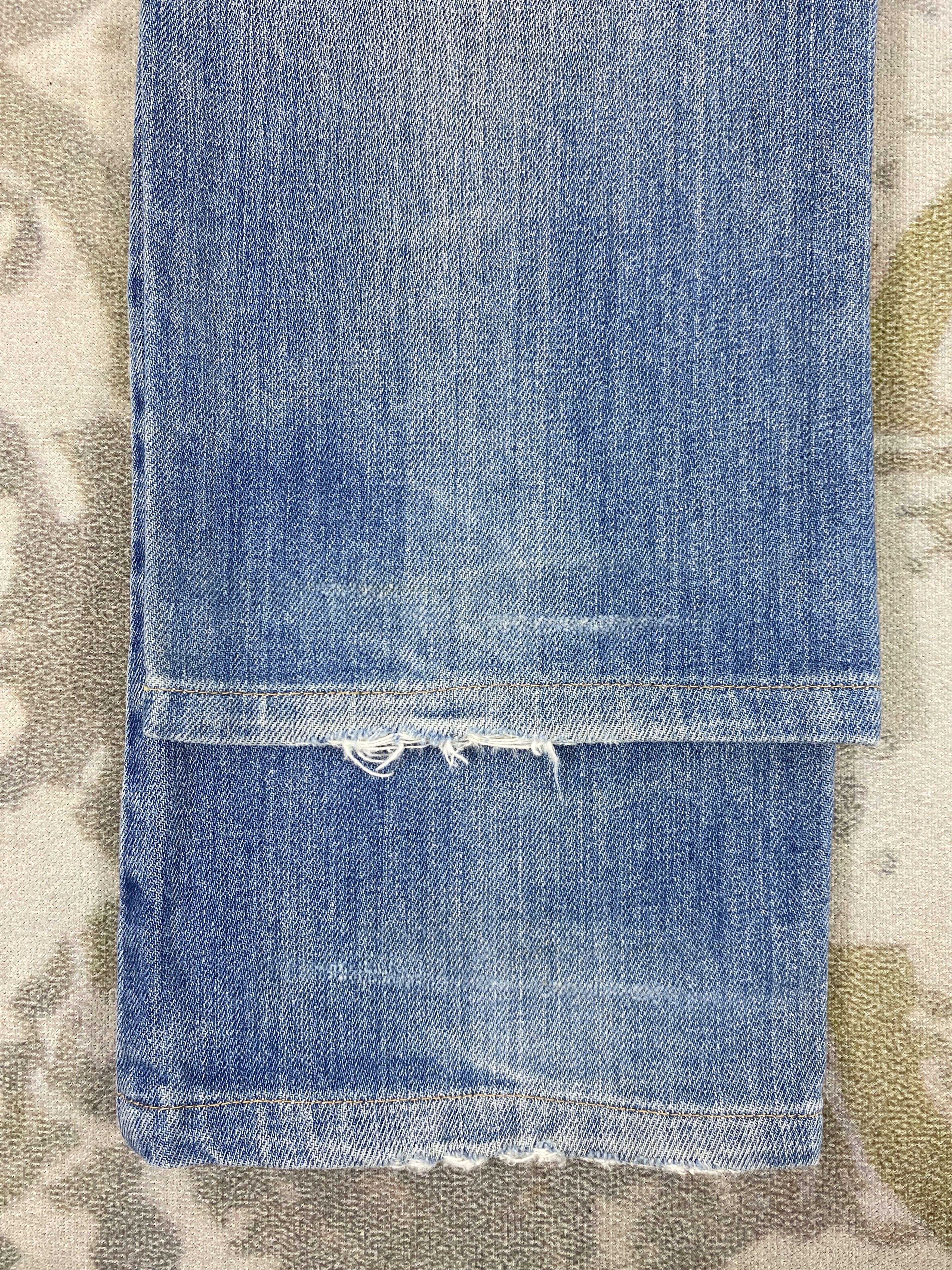 Levi's Distressed Blue Vintage Levi's 505 Jeans 30x31 Denim- JN3529 Size US 30 / EU 46 - 13 Thumbnail