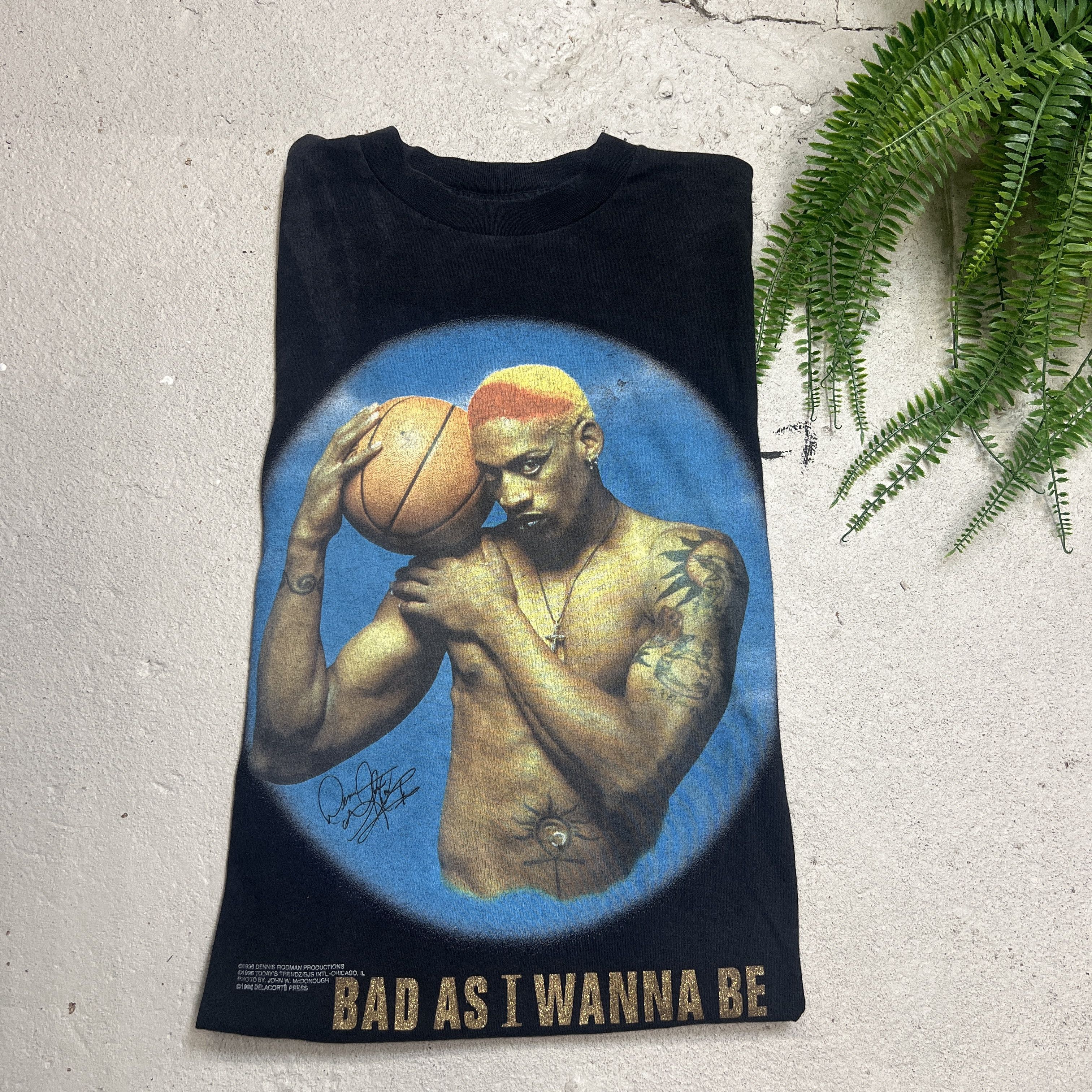 Vintage 1996 Dennis Rodman Bad as I Wanna Be Promo Tee Size US M / EU 48-50 / 2 - 1 Thumbnail