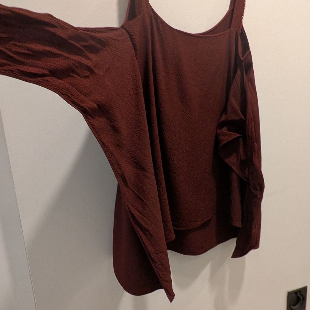 Helmut Lang Helmut Lang Maroon Tank Top Size L / US 10 / IT 46 - 9 Thumbnail