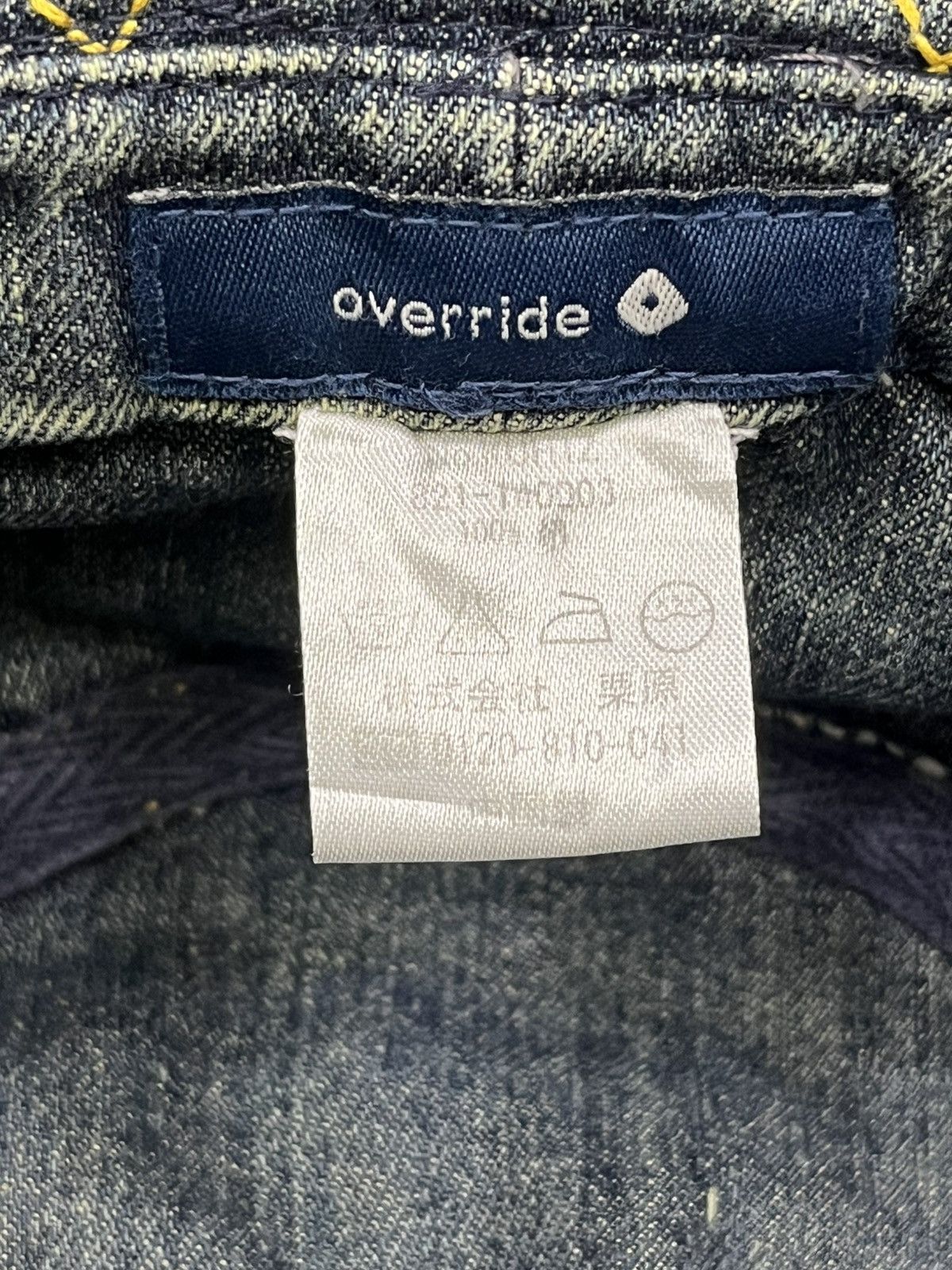 Hat Club Override Japan Distressed Denim Bucket Hat Kapital Vibes Size ONE SIZE - 11 Thumbnail