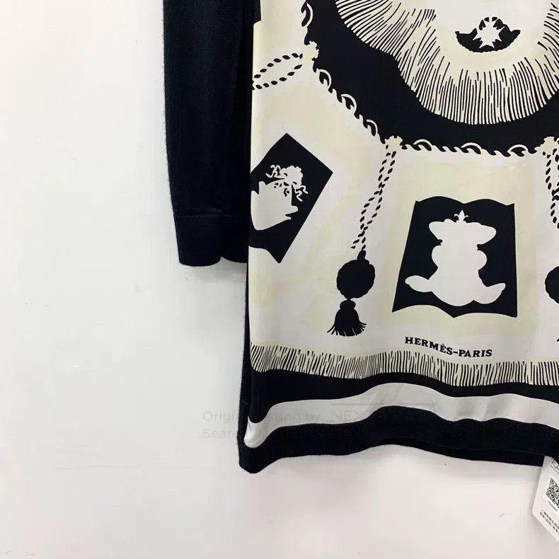 Hermes Hermes Black and white color block geometric pattern print Size XS / US 0-2 / IT 36-38 - 4 Thumbnail