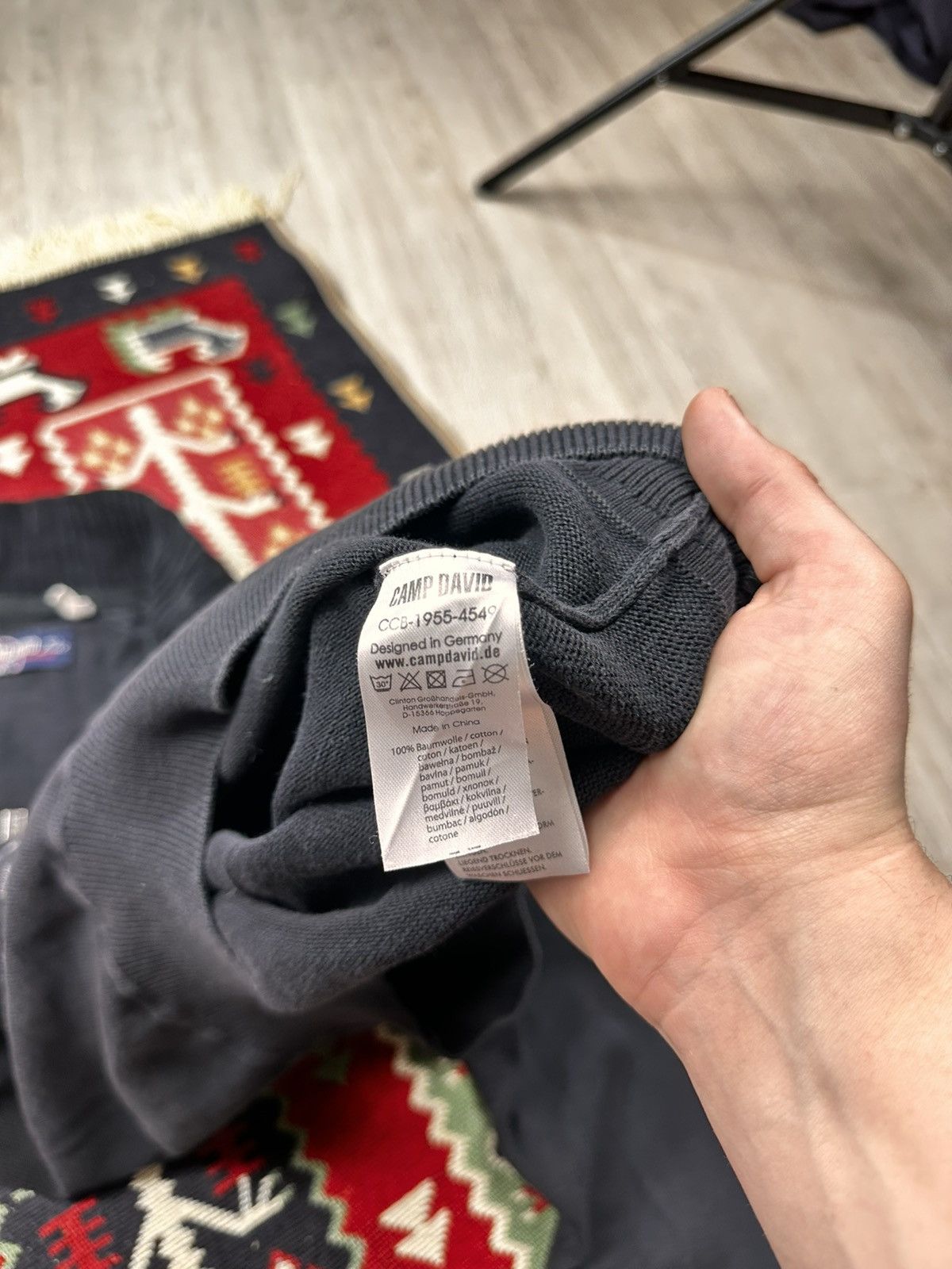 Camp David × Japanese Brand Vintage Camp David Y2K Knitted Zip Sweater Size US L / EU 52-54 / 3 - 6 Thumbnail
