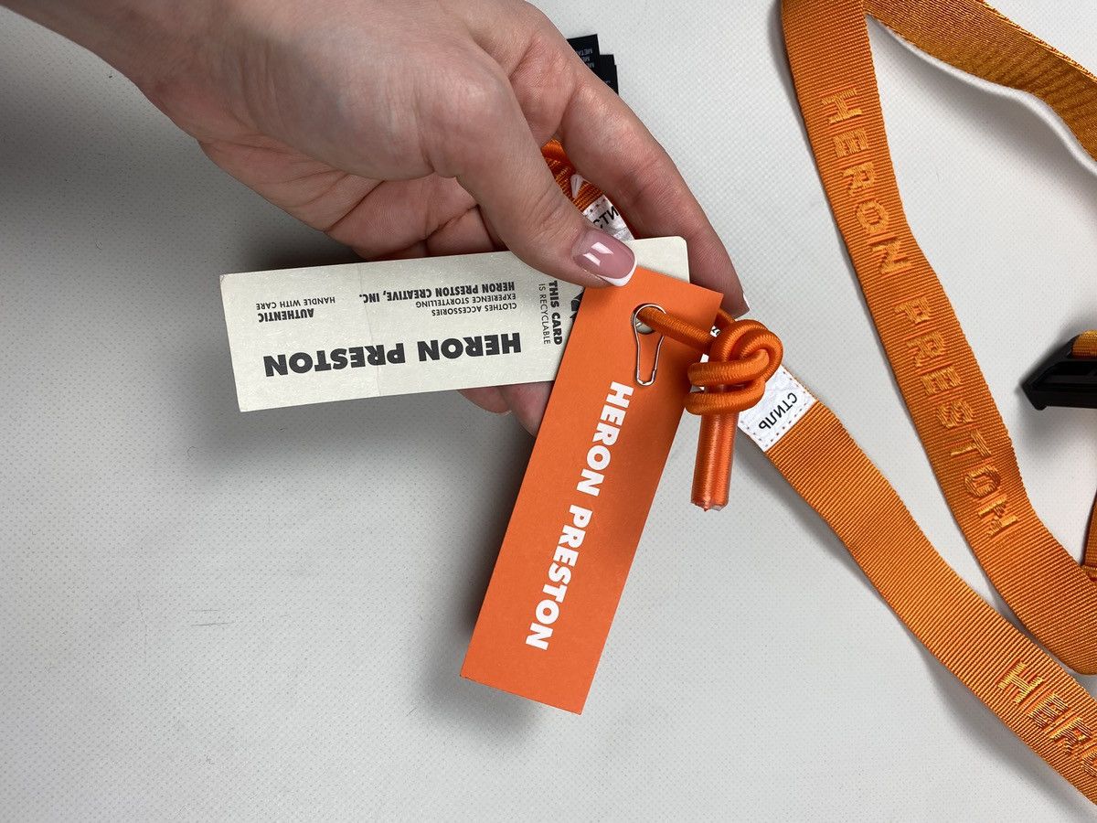 Heron Preston BNWT! Heron Preston Tiny Tape Magnetic Belt One Size Orange Size ONE SIZE - 6 Thumbnail