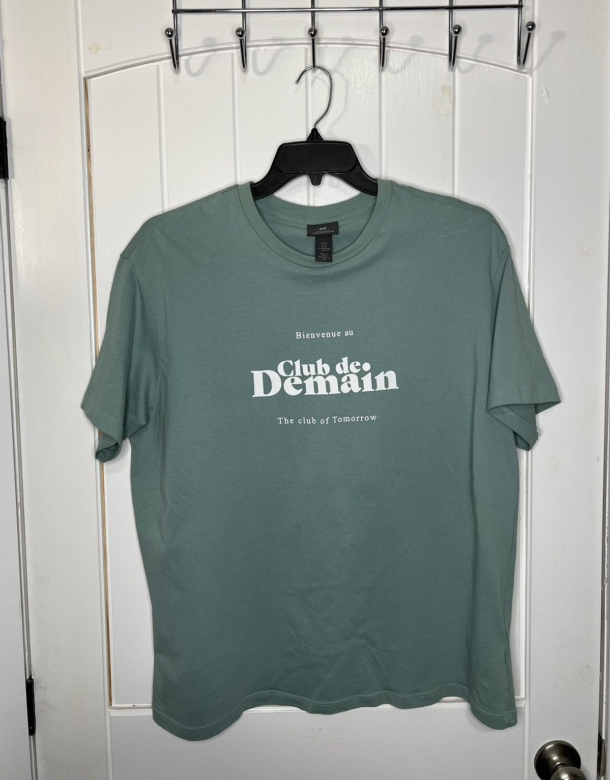H&M Streetwear Club De Demain Relaxed Fit Printed T-Shirt Size US M / EU 48-50 / 2 - 1 Thumbnail