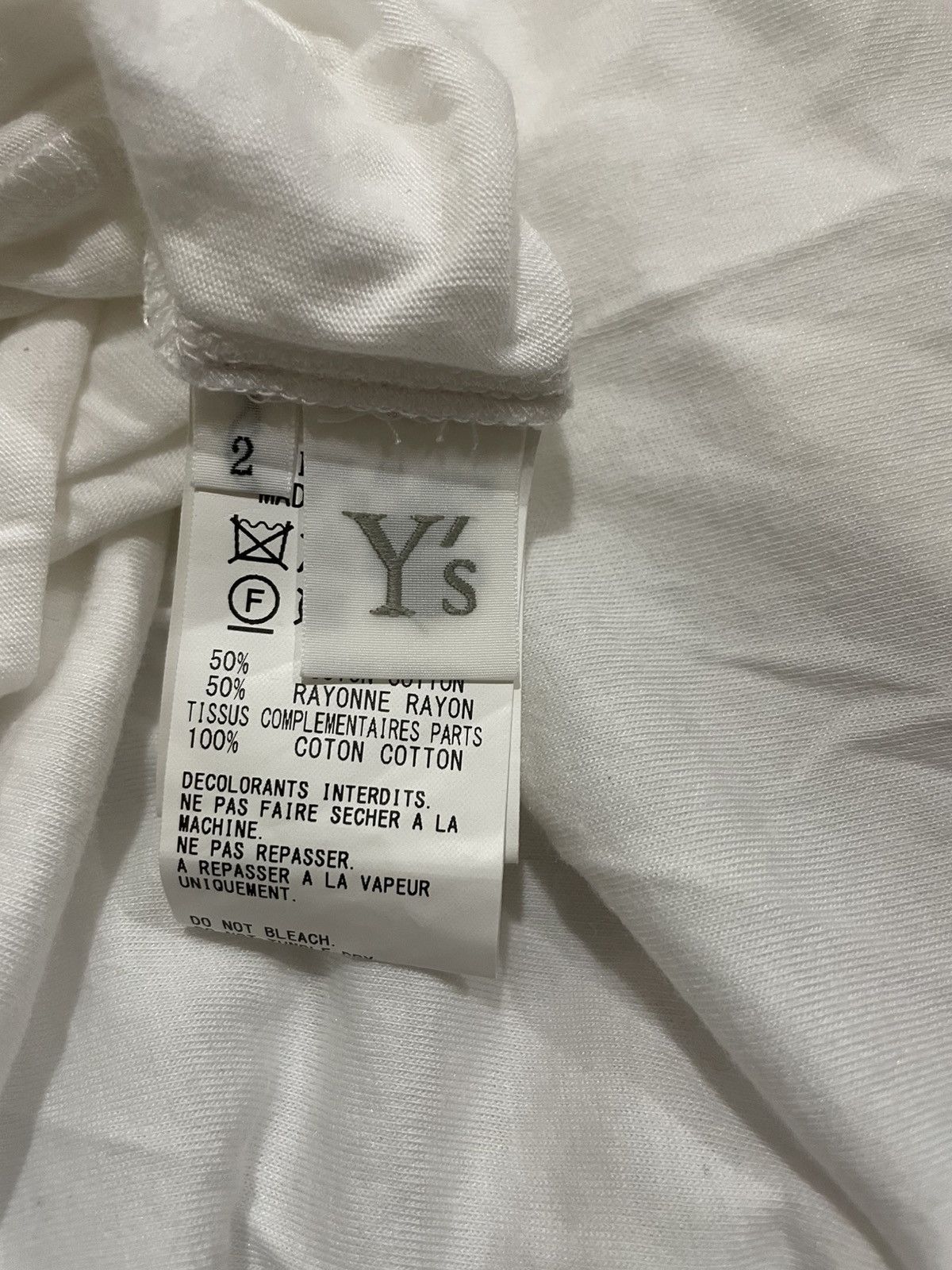 Y's Japanese Designer Yohji Yamamoto Tshirt Hole-Cut Size US L / EU 52-54 / 3 - 4 Thumbnail