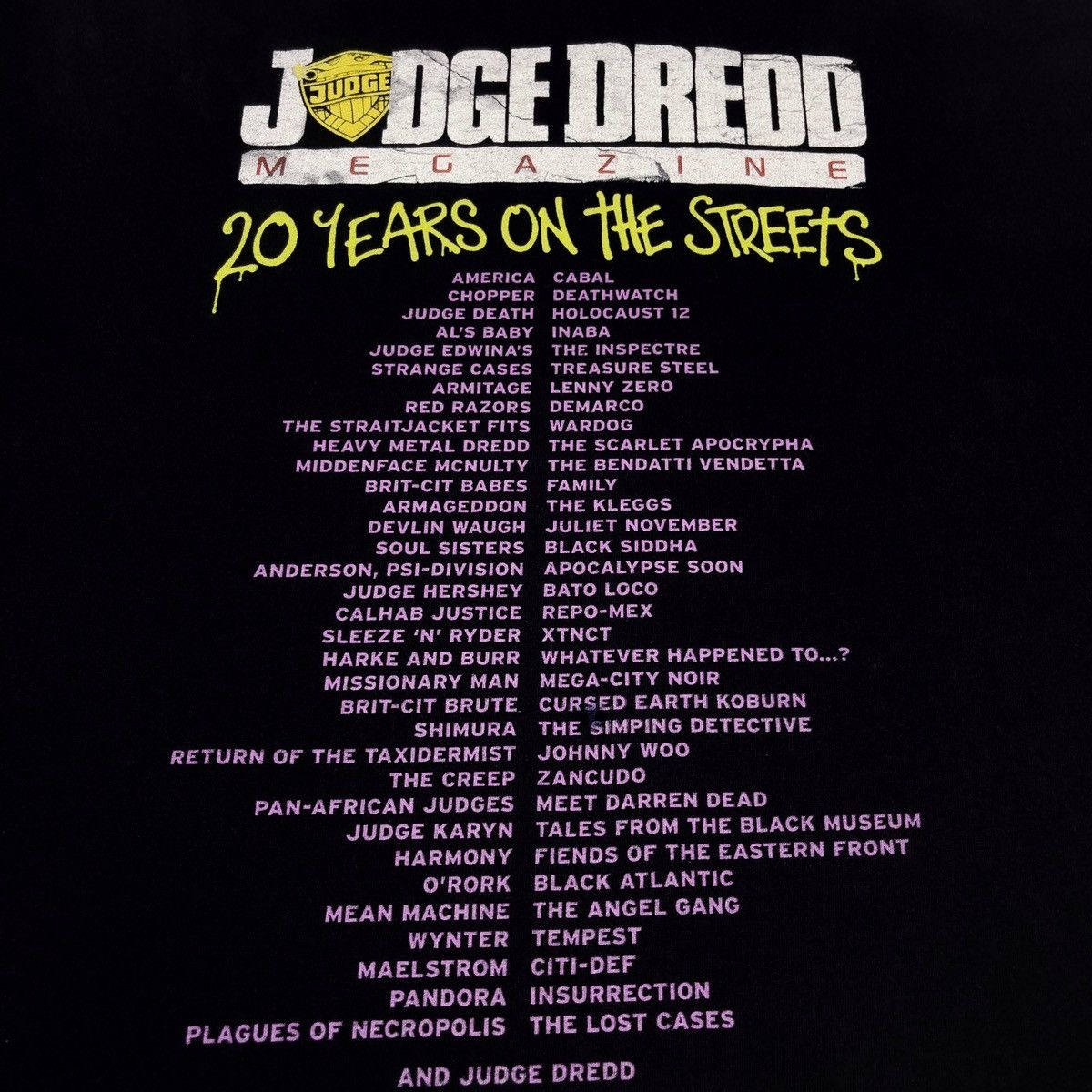 Other Judge Dredd Magazine Graphic T-Shirt Size US L / EU 52-54 / 3 - 7 Thumbnail