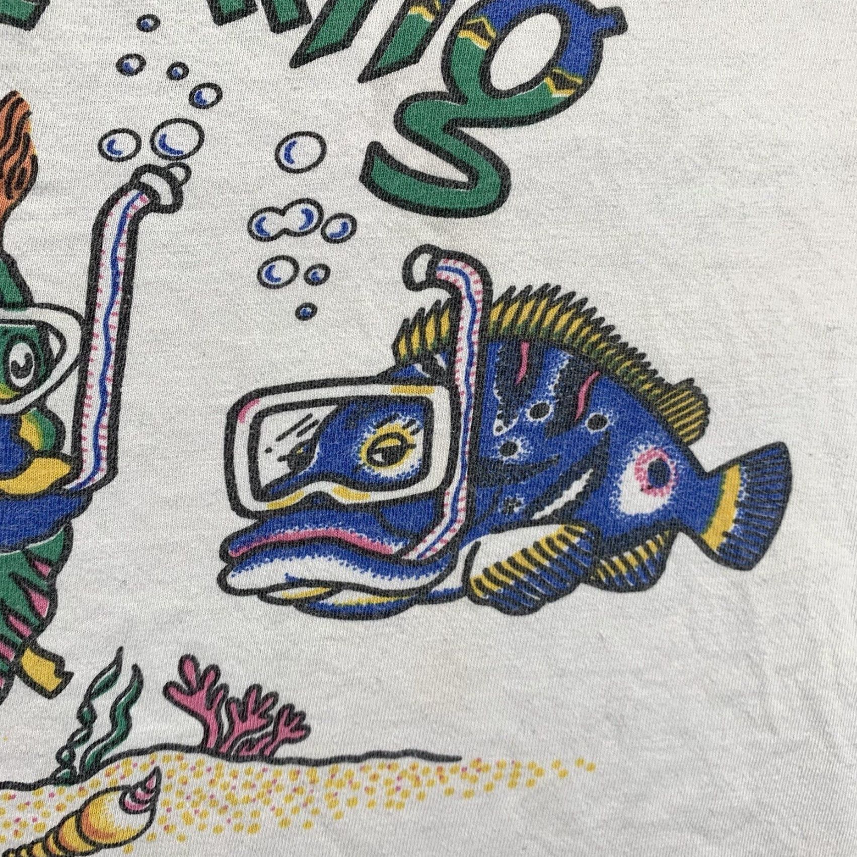 Vintage VINTAGE Mexico Tank Top Men’s Large Unisex Sleeveless Graphic Fish Print Snorkeling Beachwear Size US L / EU 52-54 / 3 - 6 Thumbnail