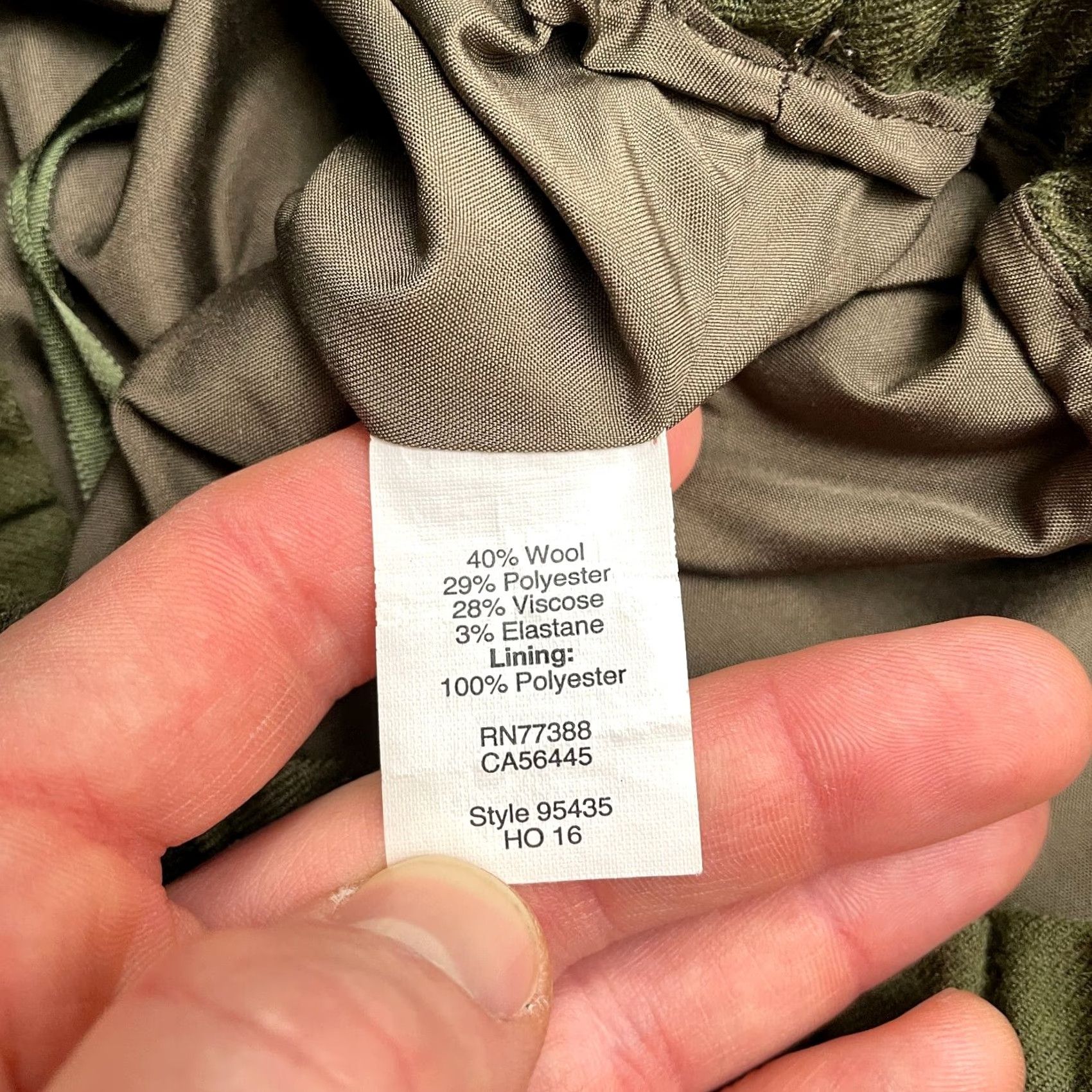 J.Crew J.Crew Wool Blend Pleated Pencil Skirt Womens 0 Green Elastic Waist Lined Pocket Knee Length Solid Vintage No Size 25" / US 0 / IT 36 - 4 Thumbnail