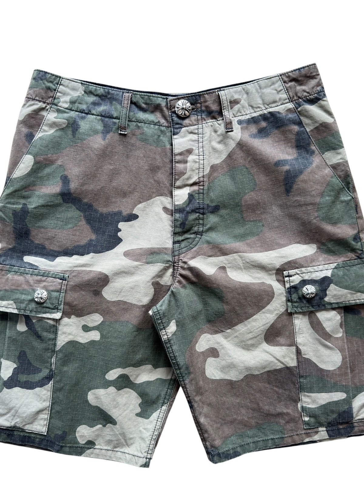 Chrome Hearts Chrome Hearts ‘Devil Dog’ Camo Cargo Shorts Size US 32 / EU 48 - 6 Thumbnail