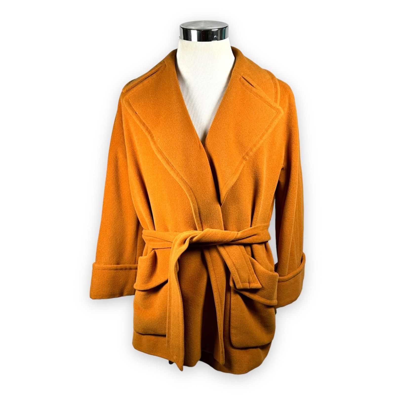 Loewe Loewe Jacket Coat Orange Open Pockets Cashmere Wool Vintage Size M / US 6-8 / IT 42-44 - 1 Thumbnail
