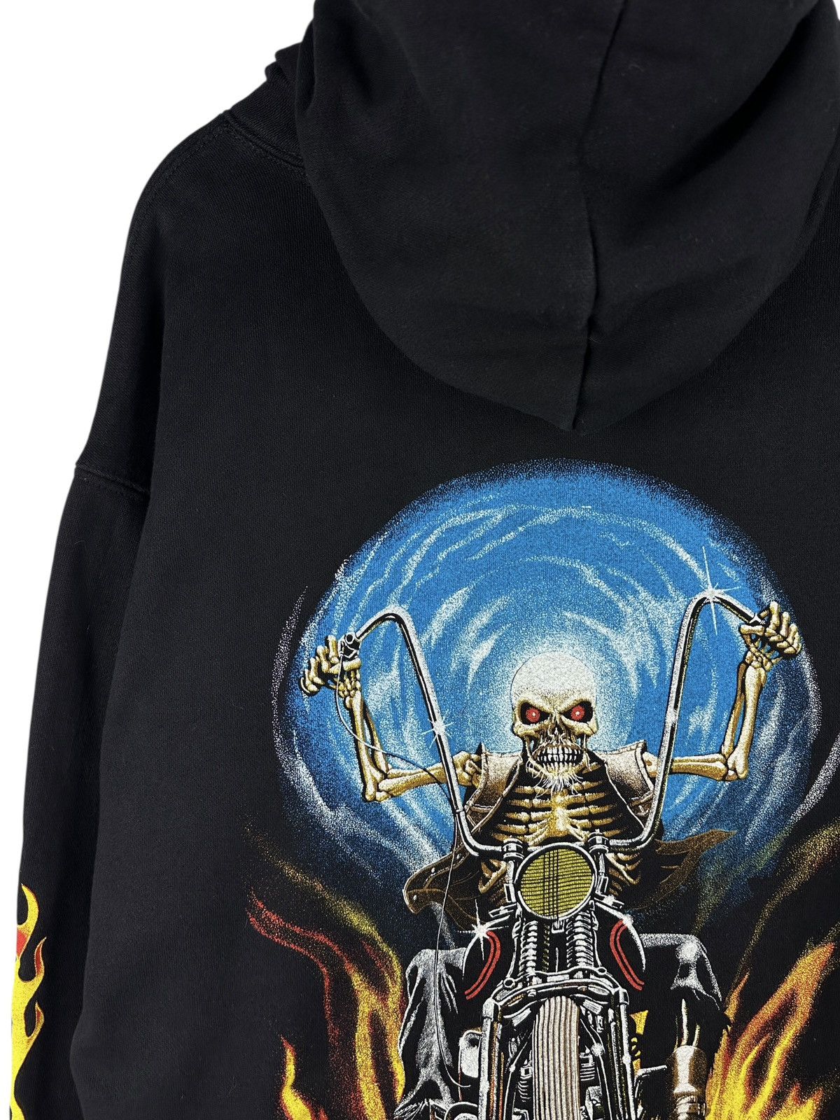 Other Vintage Skull Biker Flame Motorcycle Chopper Graphic Hoodie Size US XL / EU 56 / 4 - 2 Thumbnail