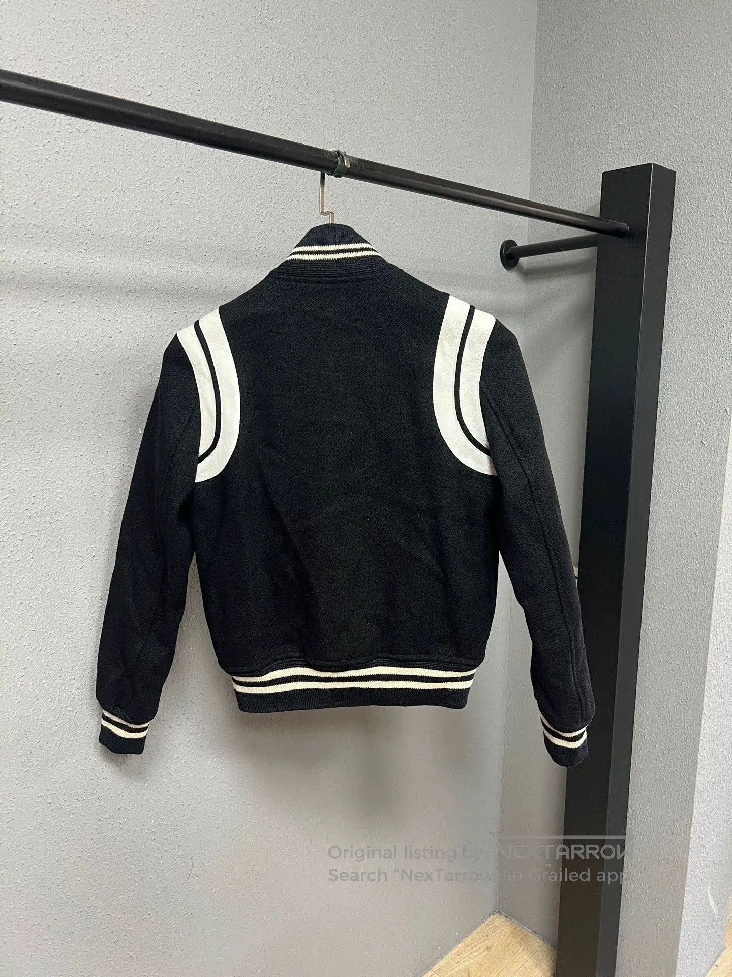 Saint Laurent Paris Saint Laurent SLP Black White Baseball Jacket. Size US M / EU 48-50 / 2 - 2 Thumbnail