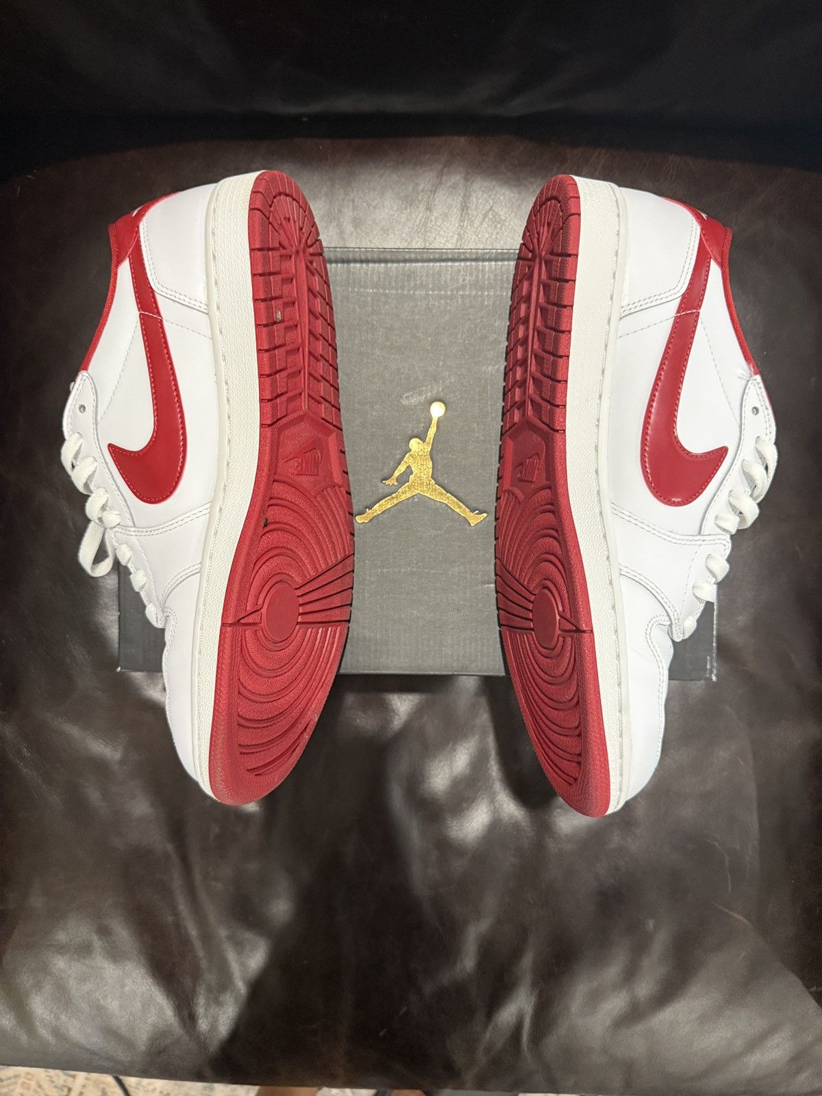Nike Air Jordan 1 Retro Low White Varsity Red (2015) - Size 11.5M Size US 11.5 / EU 44-45 - 6 Thumbnail