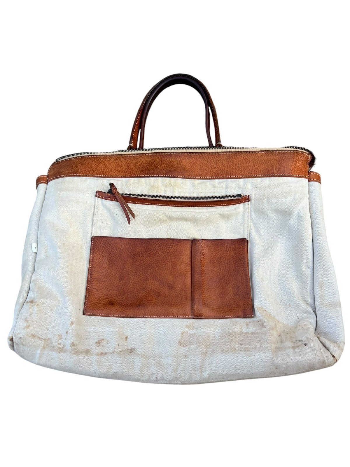 Leather dan Genten Japan Distress Muddy Patina Leather Bag Handle Size ONE SIZE - 23 Thumbnail