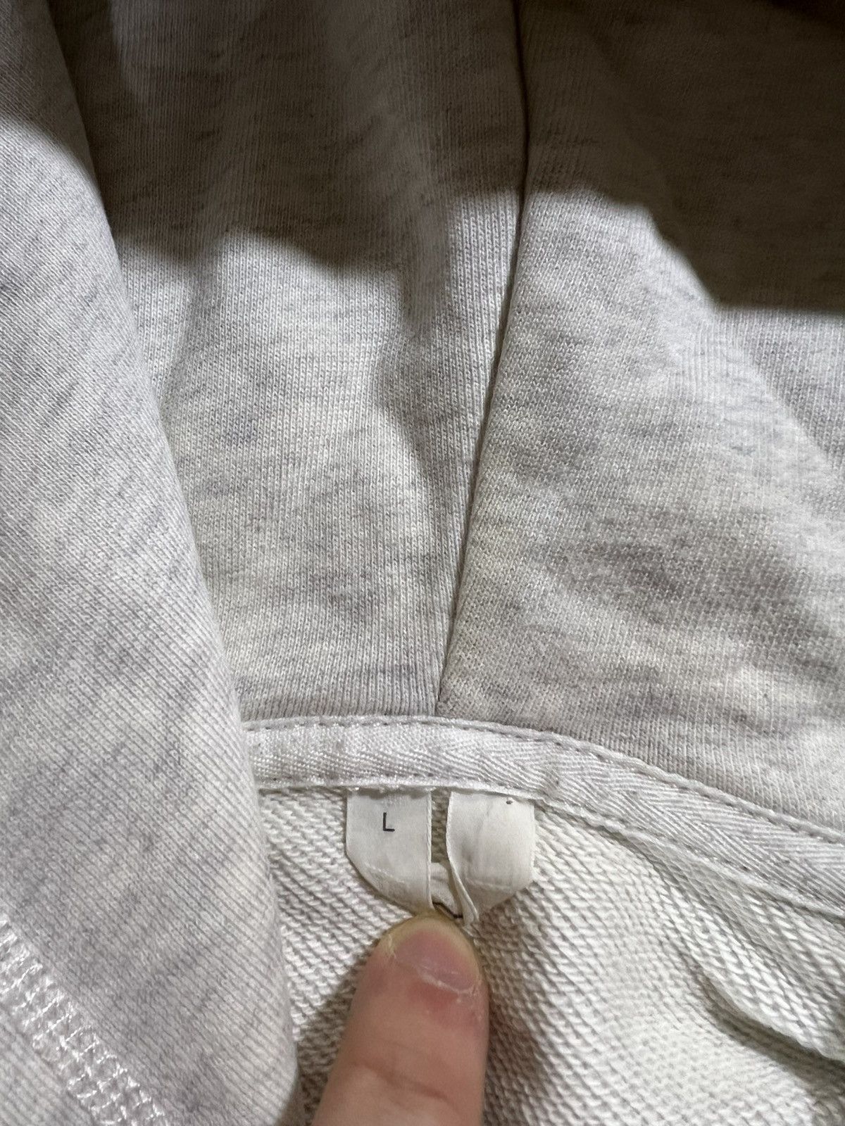 Arket Double Zip Basic hoodie Arket grey/white Cotton Size US L / EU 52-54 / 3 - 6 Thumbnail