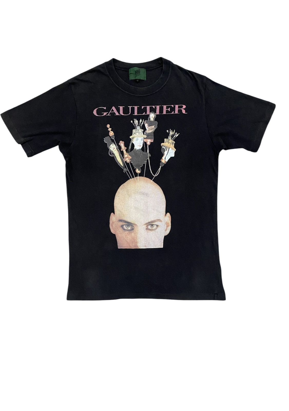 Aw88 Gaultier Advertisement Acupuncture Puppet Racism Tee in Black, Men's