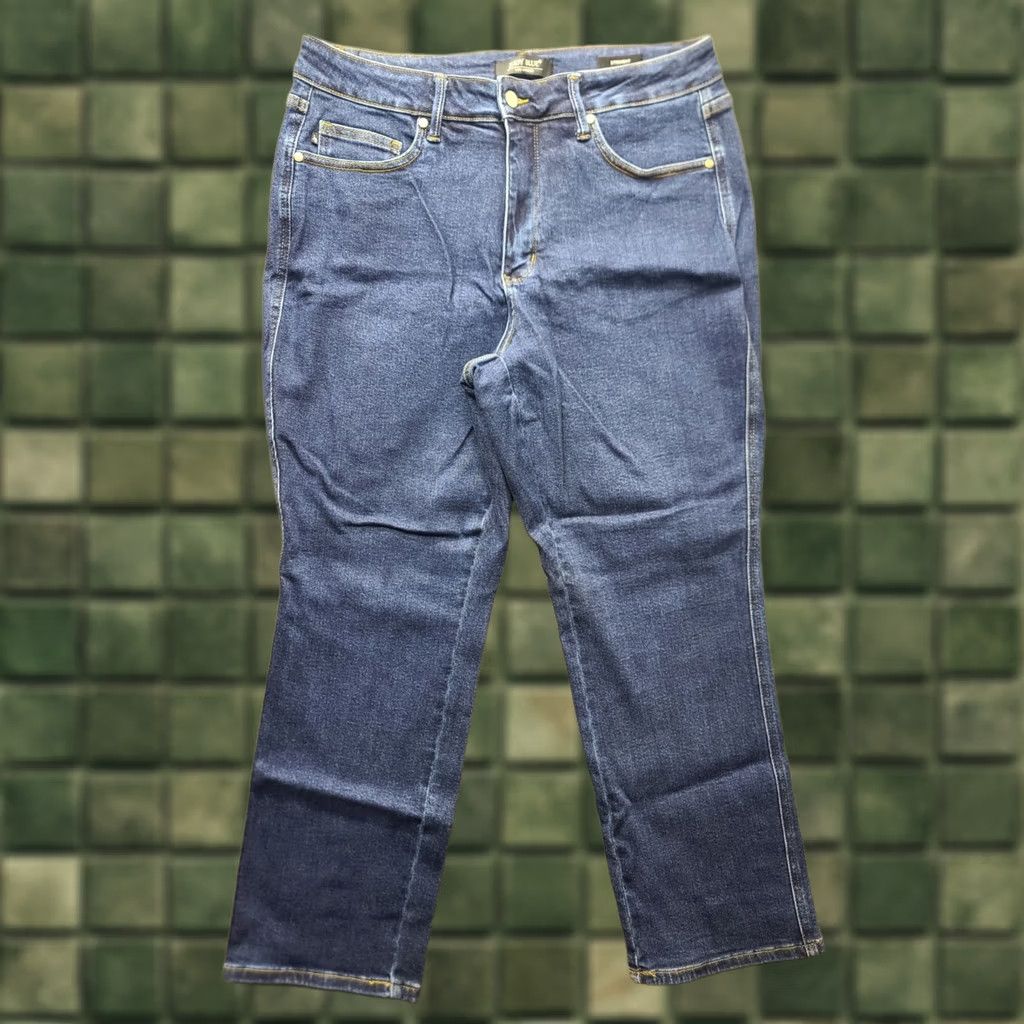 Vintage Judy Blue Jeans Women’s 16W/29 Classic Fit Straight Leg Stretch Denim Jeans Blue 5-Pocket City Preppy Womens Size 38" / US 16 / IT 52 - 1 Thumbnail