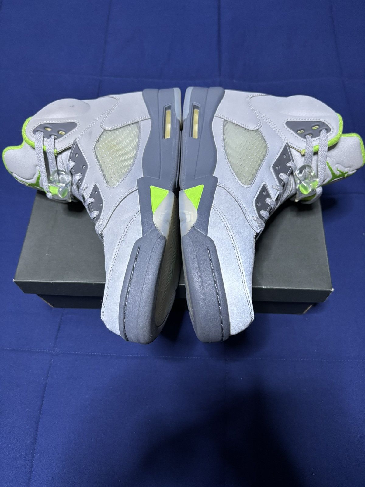 Jordan Brand Jordan 5 Retro Green Bean 2022 Size 12.5 Size US 12.5 / EU 45-46 - 3 Thumbnail