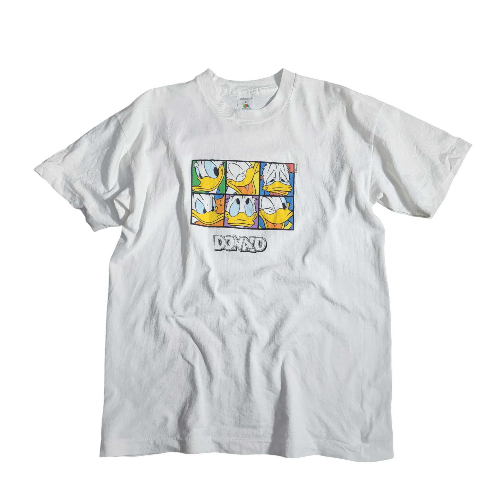 Disney × Fruit Of The Loom × Vintage Vintage Disney Donald Duck FoTL shirt 90s tees Size US L / EU 52-54 / 3 - 2 Thumbnail