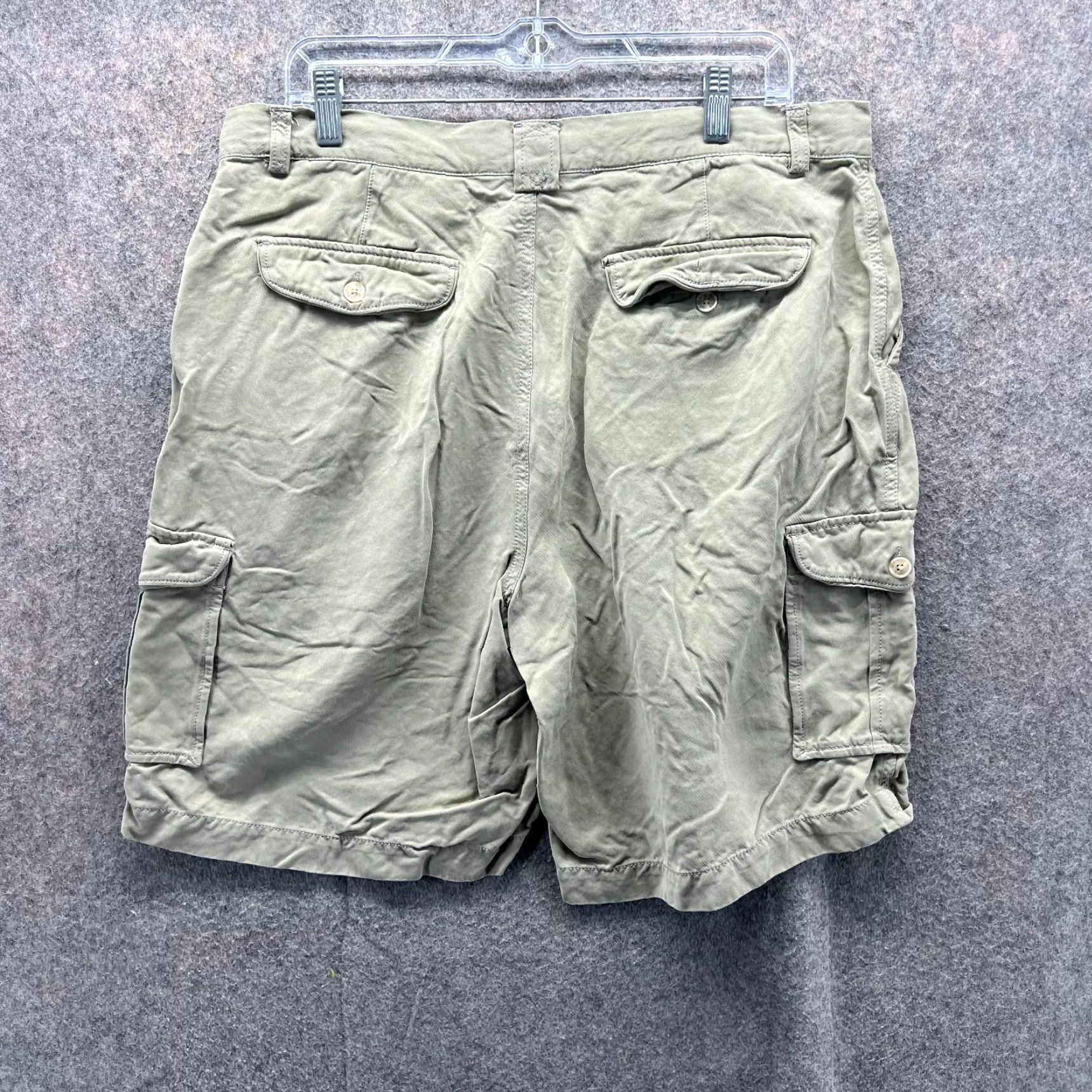 Tommy Bahama Tommy Bahama Shorts Men 36 Adult Khaki Cargo Fit Silk Outdoors Tan Beige Casual Size US 36 / EU 52 - 2 Thumbnail
