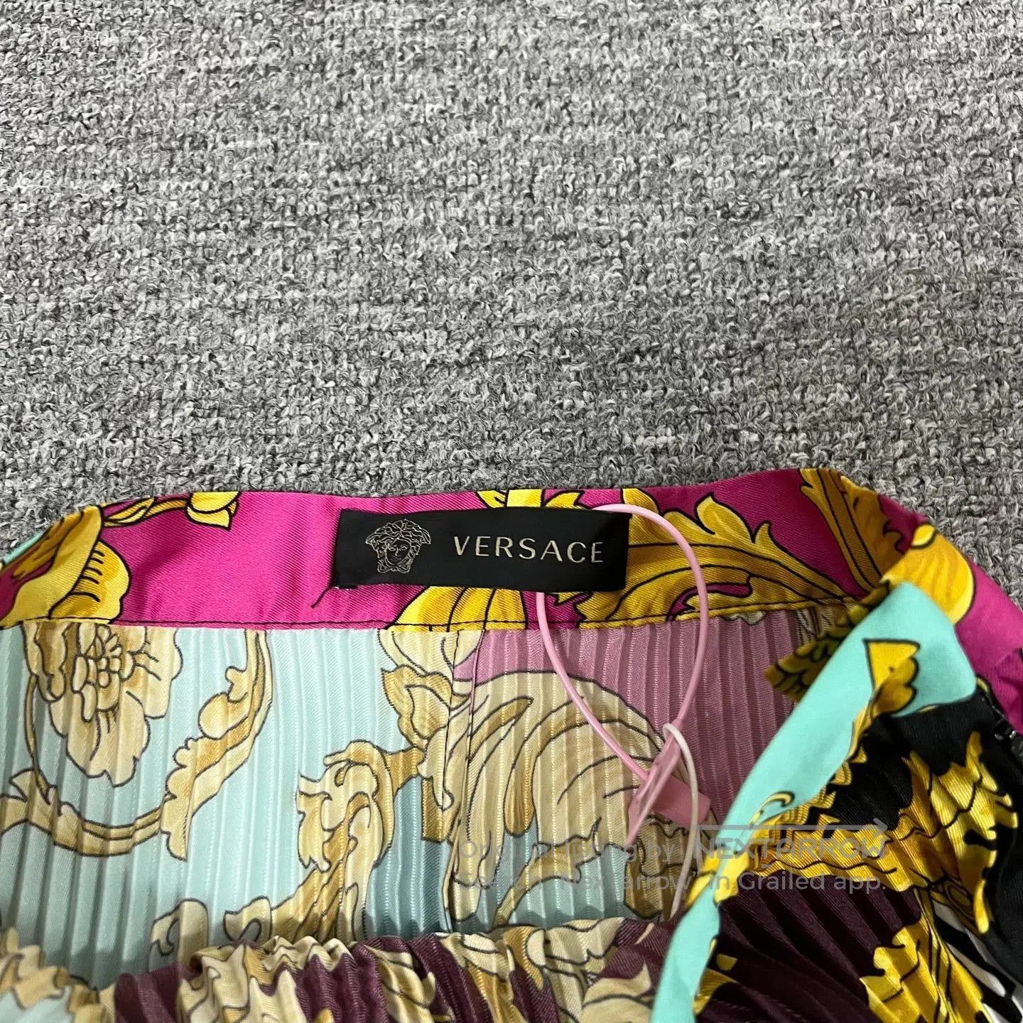 Versace Versace Floral Pleated Skirt Size 38. Size 37" - 3 Thumbnail