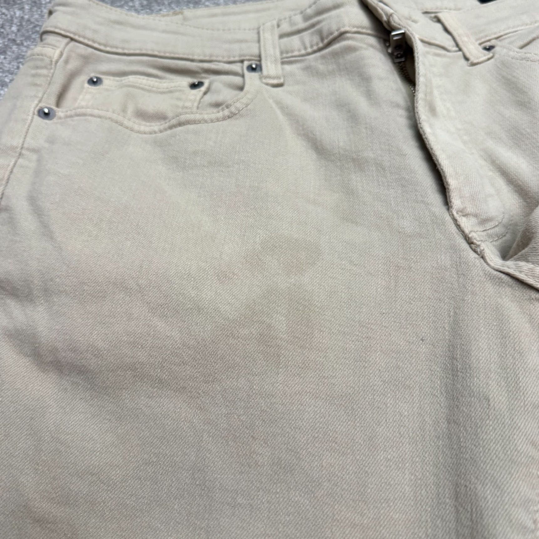 Bonobos VINTAGE Bonobos Slim Fit Denim Jeans Mens 34x32 Beige Cotton Blend Straight 5-Pocket Design USA Classic Designer Preppy Mens Size US 34 / EU 50 - 6 Thumbnail