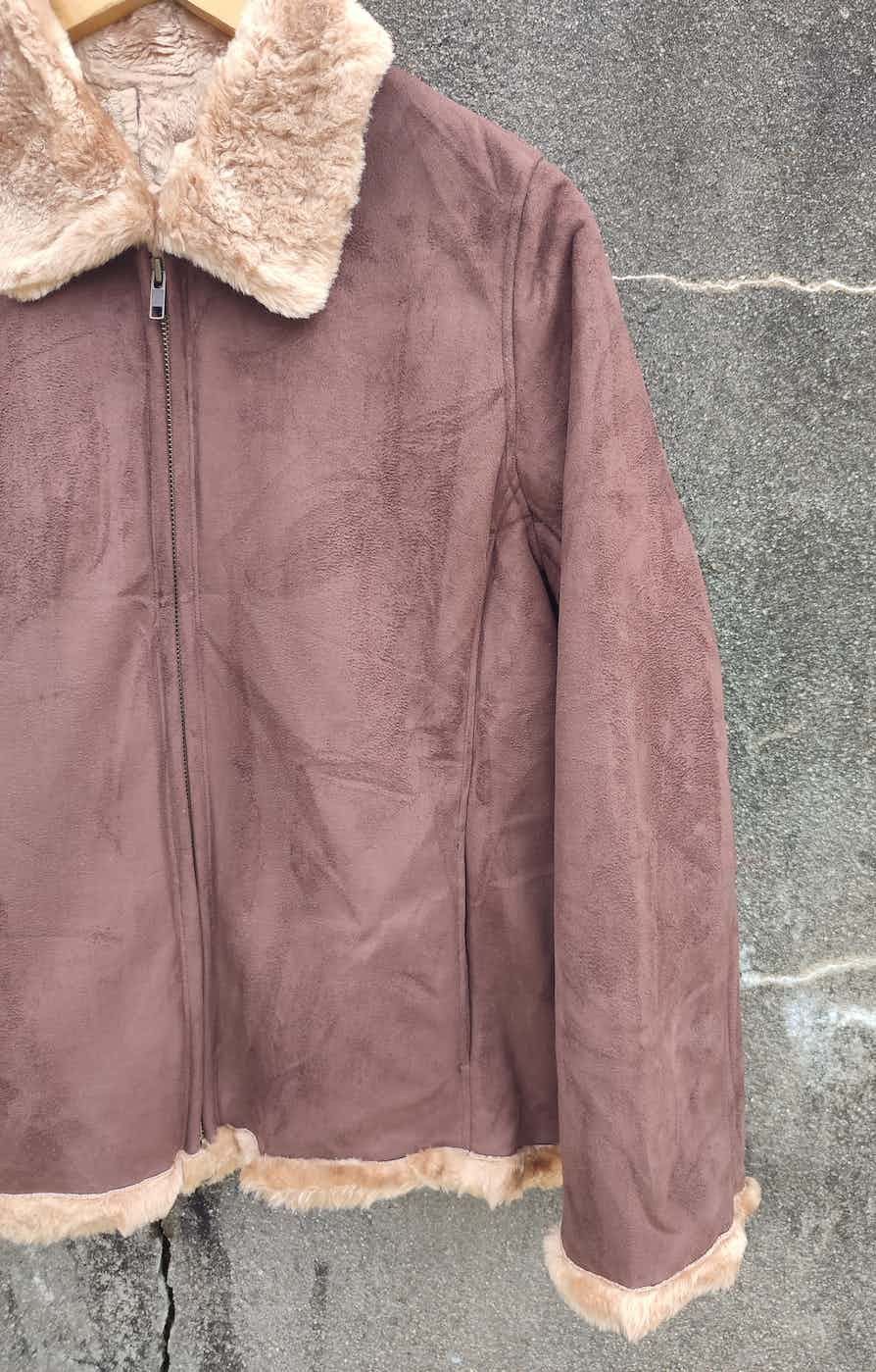 Designer × Japanese Brand Vintage First Bell Faux Shearling Zip Jacket (Japan) Size US M / EU 48-50 / 2 - 5 Thumbnail