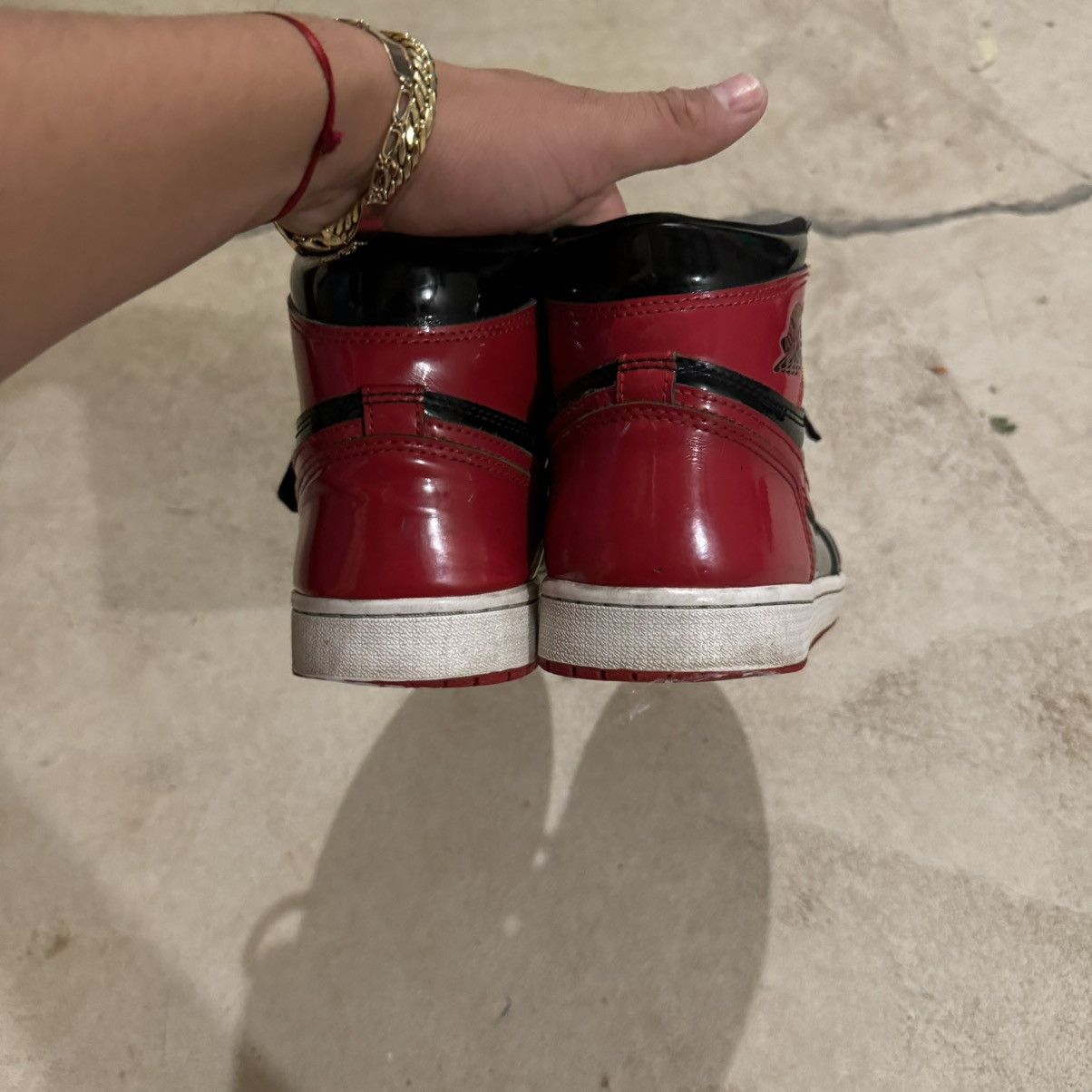 Jordan Brand Jordan 1 Retro High OG Patent Bred Sz 8.5 Size US 8.5 / EU 41-42 - 6 Thumbnail