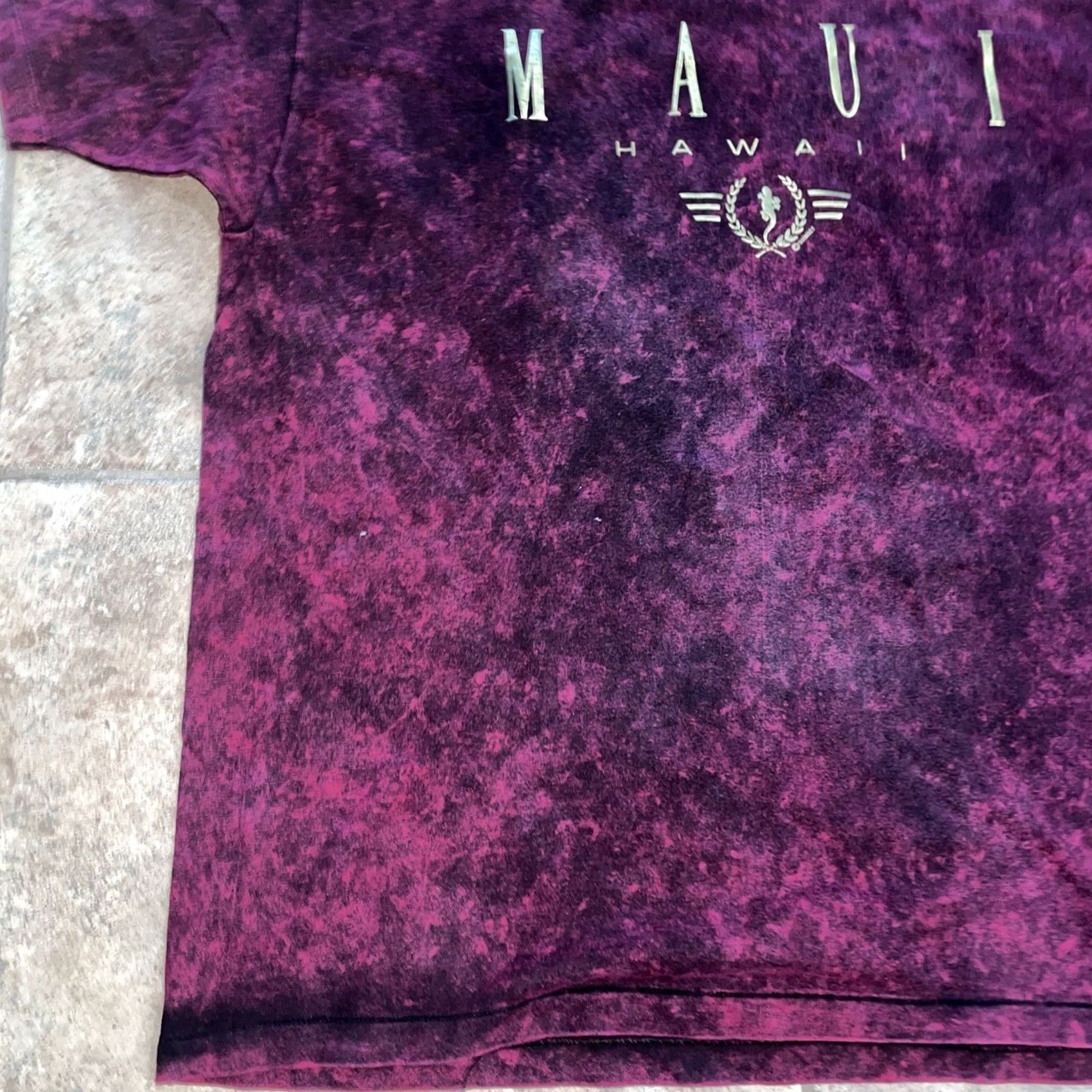 Guess VTG Hanes Beefy-T single stitch Maui Hawaii Tee USA MENS XL Purple Tee Size US XL / EU 56 / 4 - 3 Thumbnail