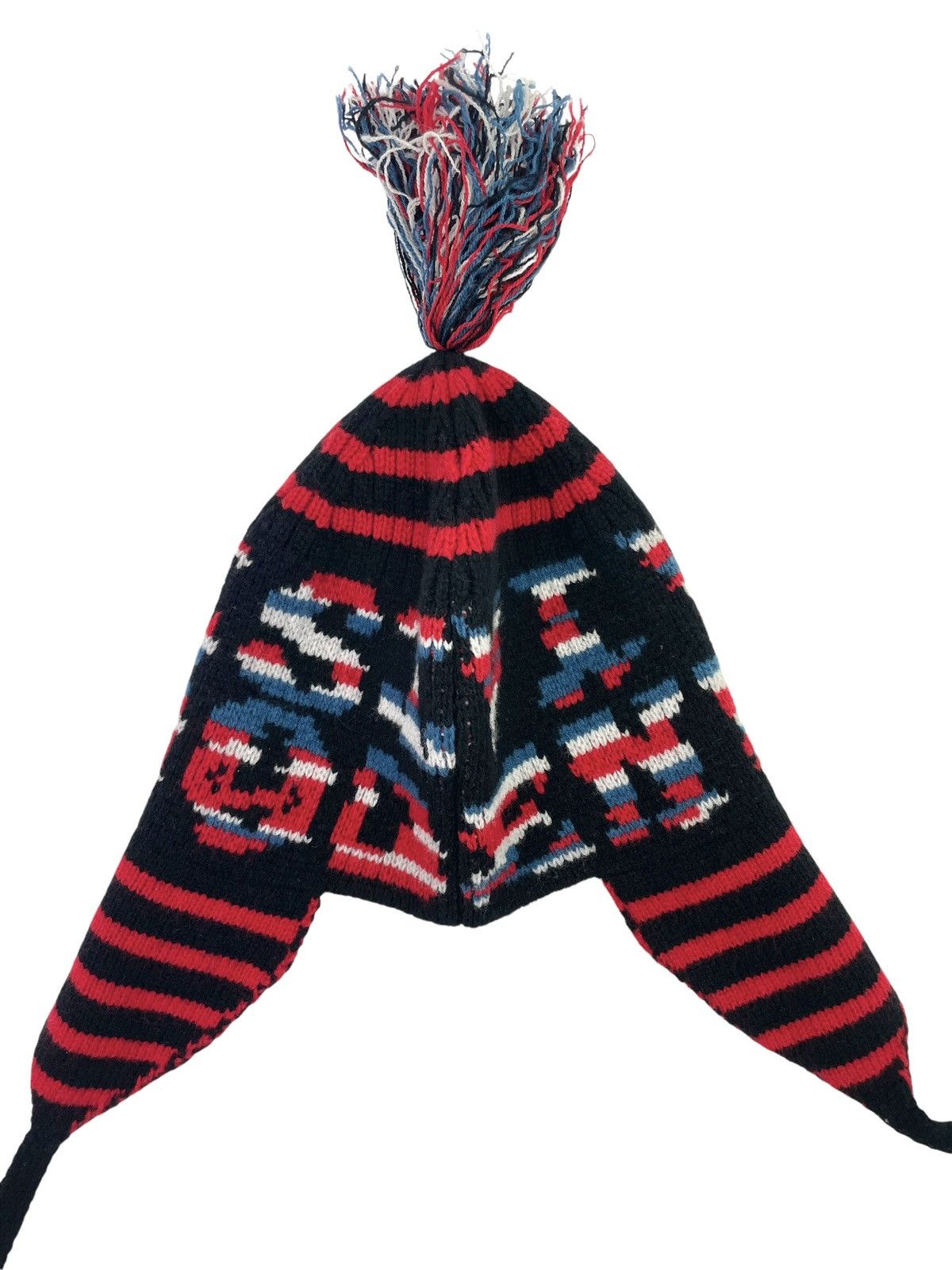 Vivienne Westwood Orb Knit Spell Out Earflap Beanie Size ONE SIZE - 7 Thumbnail