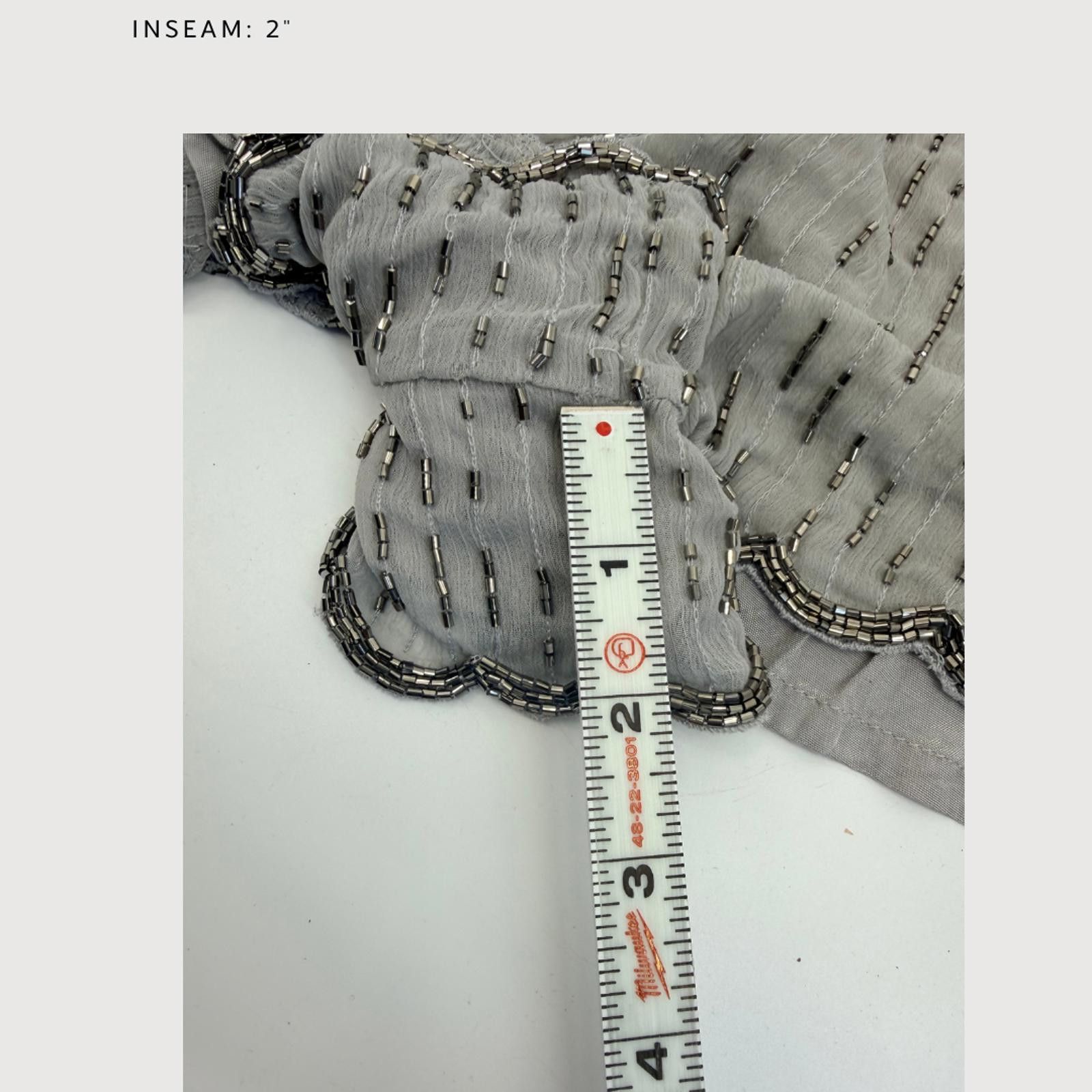 Free People Free People Beaded Beauty Sleeveless Romper Size 8 Grey Size 30" / US 8 / IT 44 - 7 Thumbnail