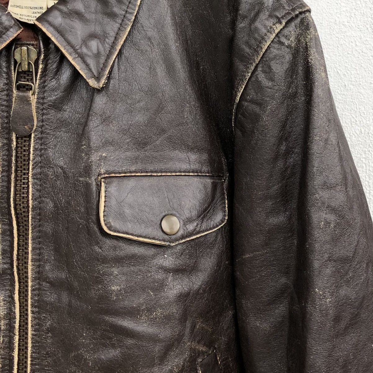 Avirex Vintage Avirex LTD Flight Leather jacket Flyer Size US M / EU 48-50 / 2 - 9 Thumbnail