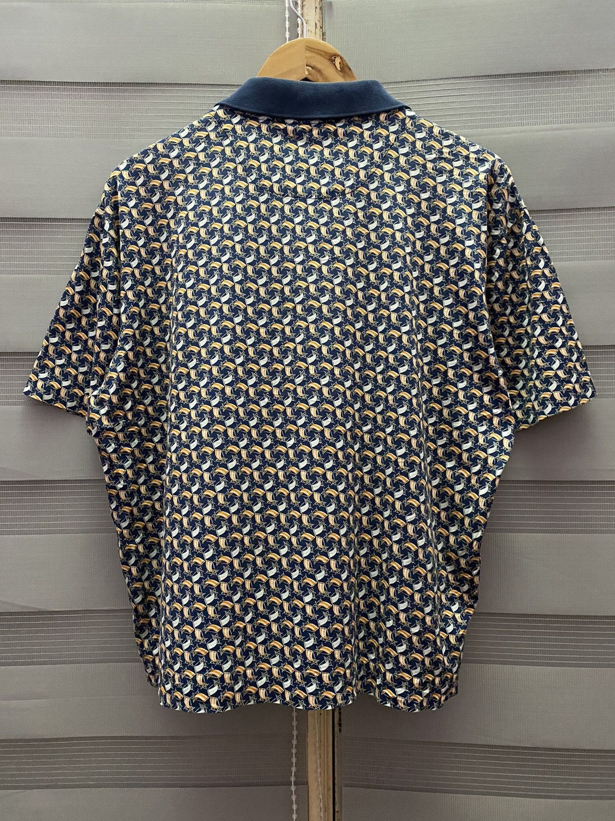 Salvatore Ferragamo Vintage Salvatore Ferragamo Full Print Polo Tees Size US M / EU 48-50 / 2 - 5 Thumbnail