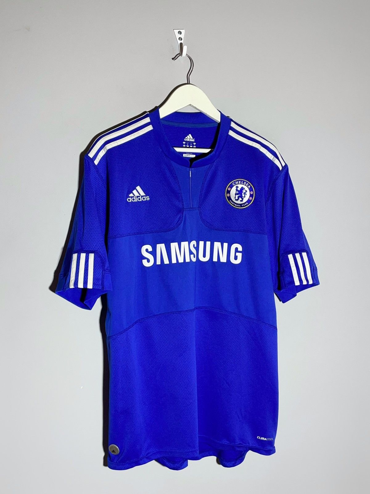 Adidas × Chelsea Soccer Chelsea FC Adidas 2009/10 Home Y2k Football Shirt Size US XL / EU 56 / 4 - 2 Thumbnail