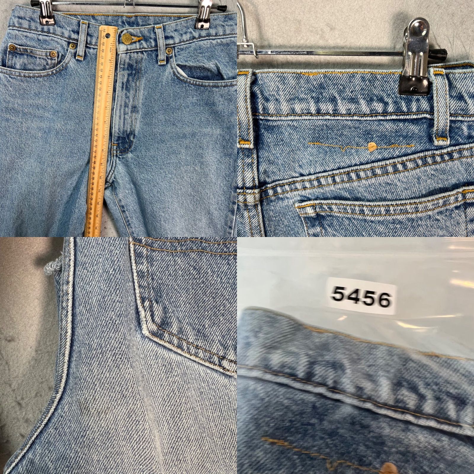 Levi's VINTAGE Levi's Womens Jeans Slim Flare High-Rise 26 x 25 Blue Denim 5-Pocket Womens Jeans Flared Size 26" / US 2 / IT 38 - 8 Thumbnail