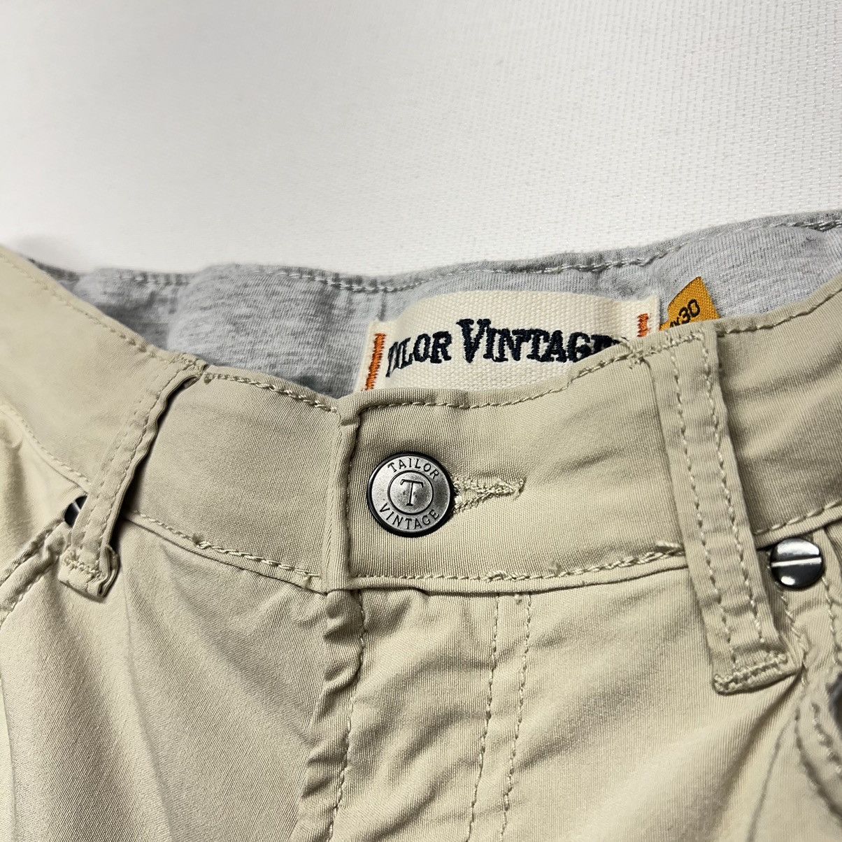 Designer Tailor Vintage Pants Khaki Canaan Slim Fit Performance Size US 32 / EU 48 - 6 Thumbnail