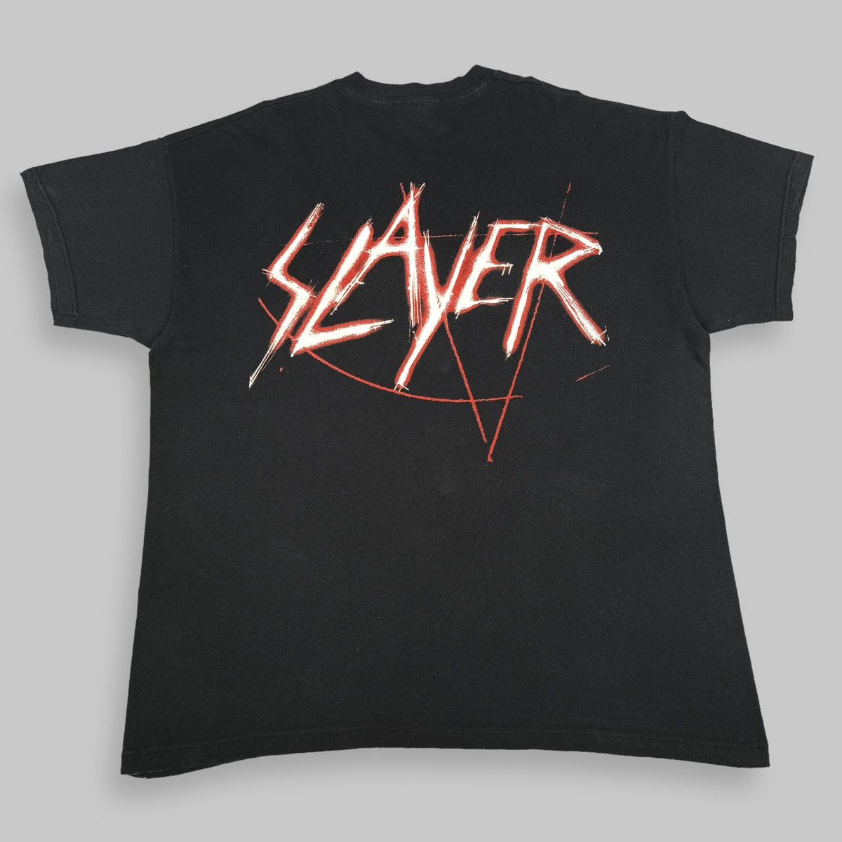 Band Tees Vintage 2001 Slayer God Hates Us All All Over Euro Shirt Size US XL / EU 56 / 4 - 3 Thumbnail