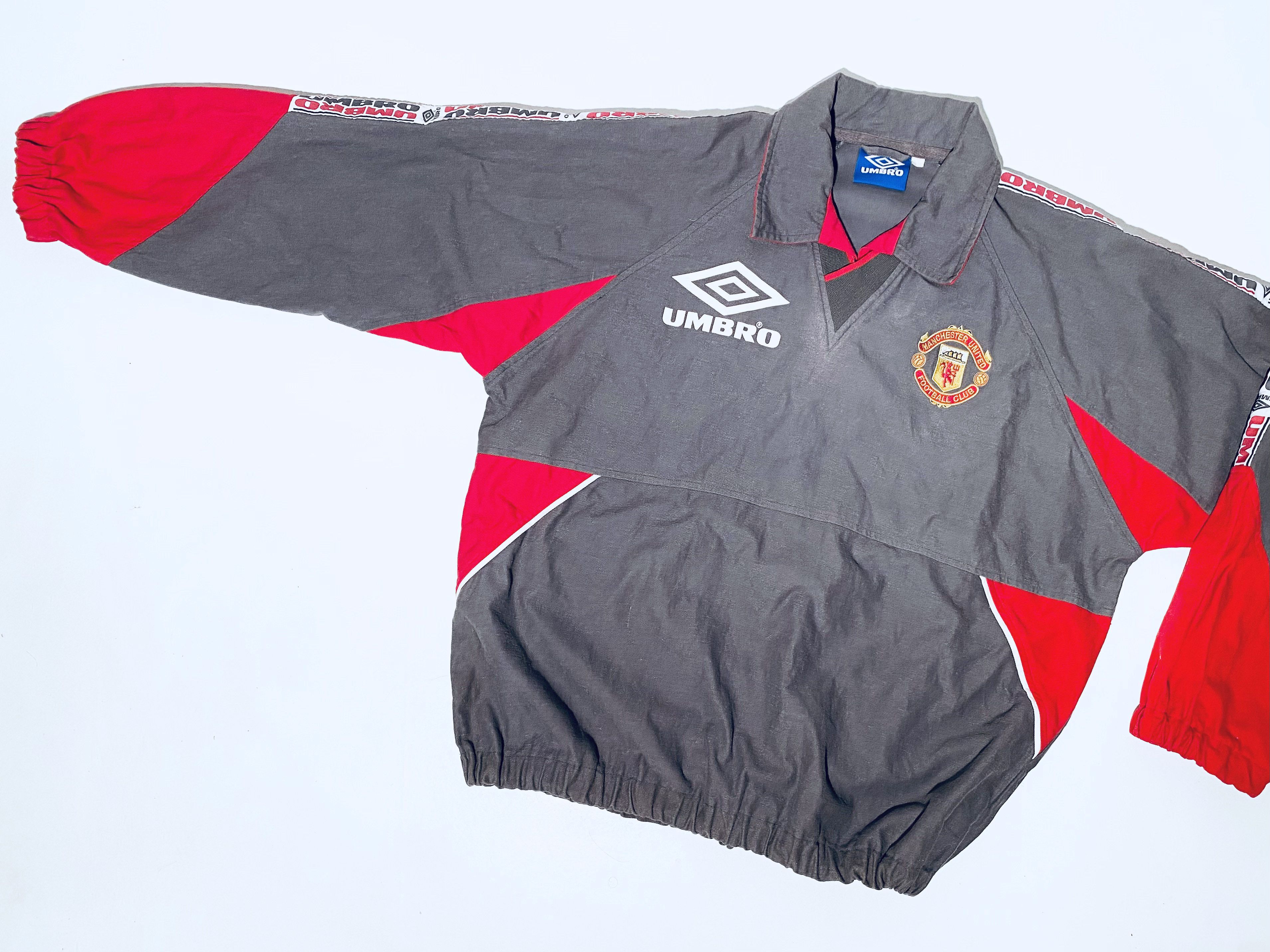Umbro Manchester United Training Drill Top 1994 - 1995 Size US XL / EU 56 / 4 - 5 Thumbnail