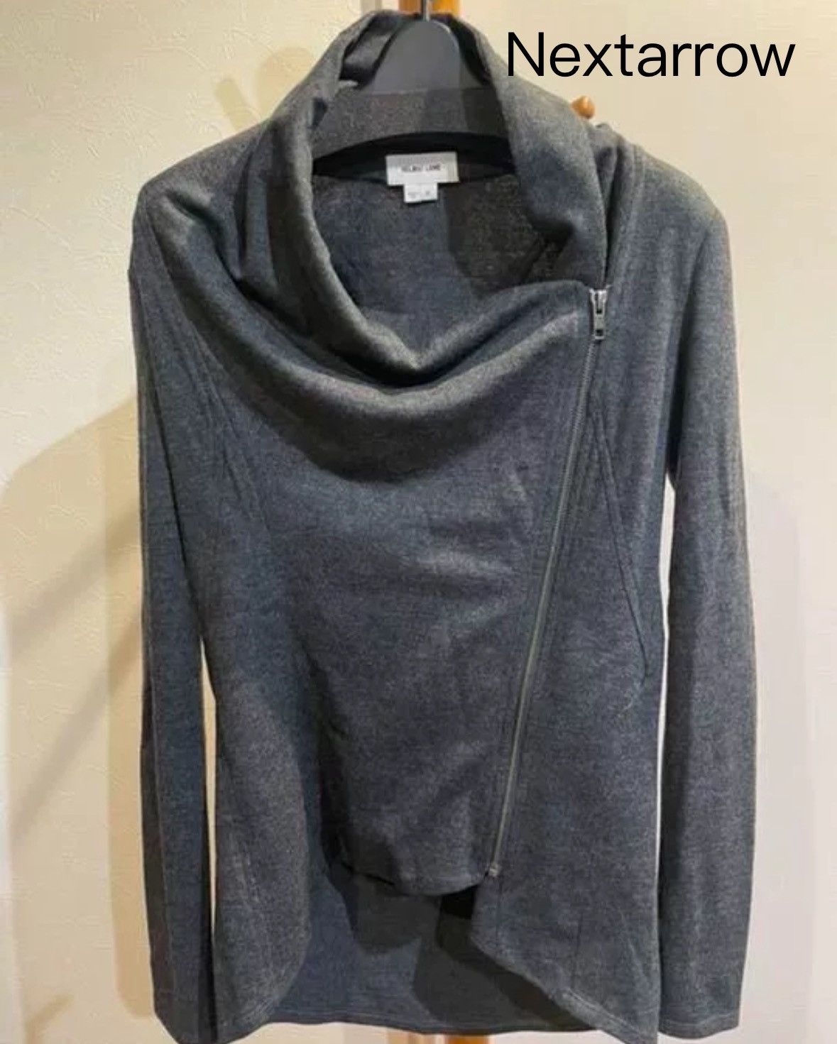 ジャケット・アウター HELMUT LANG asymmetry wool jacket Helmut Lang vintage asymmetrical zipper neck wool jacket