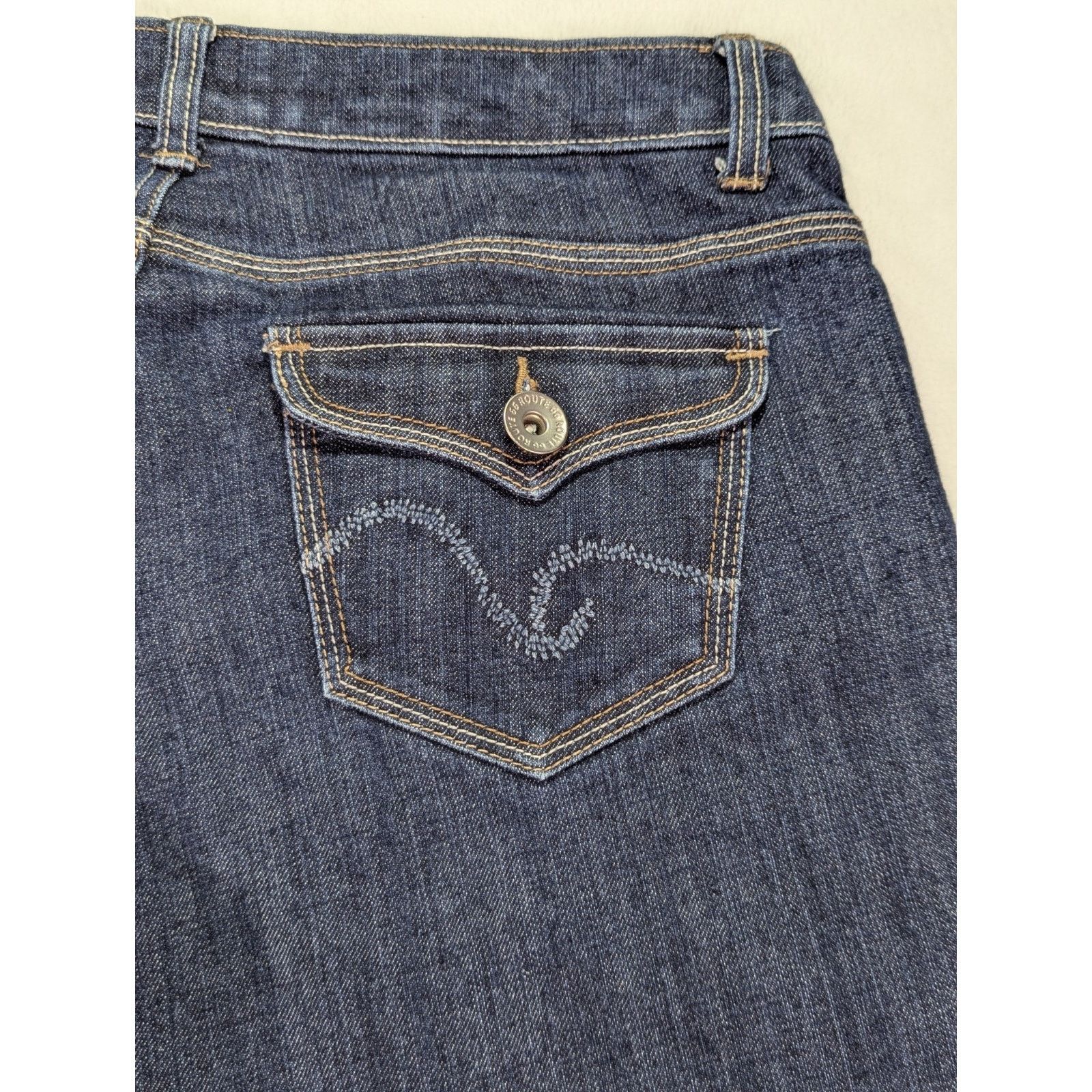 Route 66 Vintage Route 66 Y2K Flared Leg Jeans Size 5/6 Mid-Rise Size 32" / US 10 / IT 46 - 10 Thumbnail