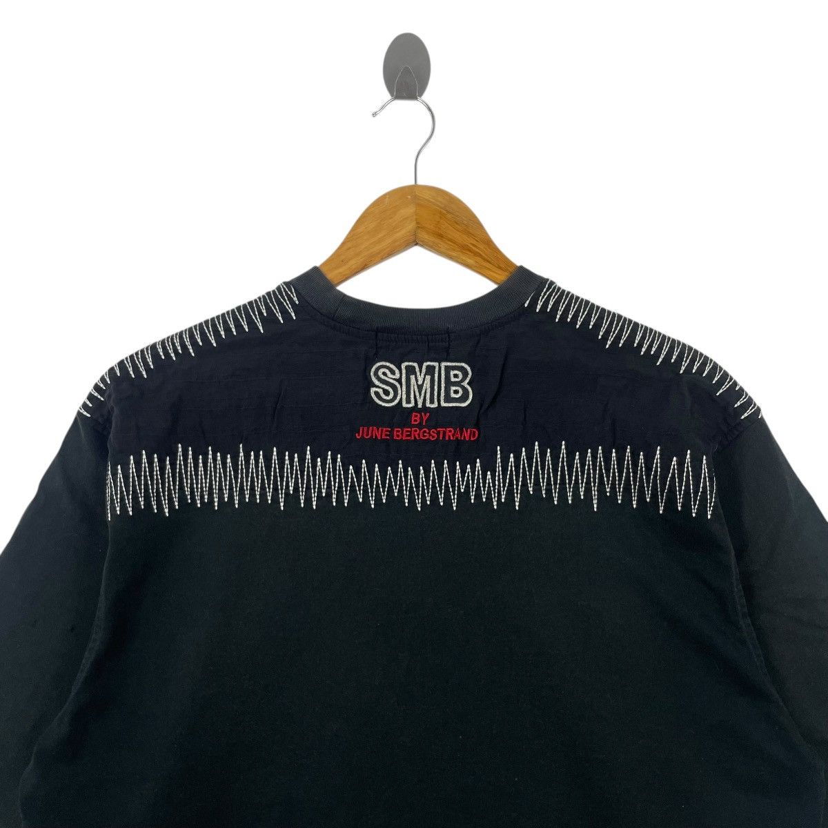 Japanese Brand SMB by June Bergstrand Embroid Patch Work Tshirt Size US L / EU 52-54 / 3 - 6 Thumbnail