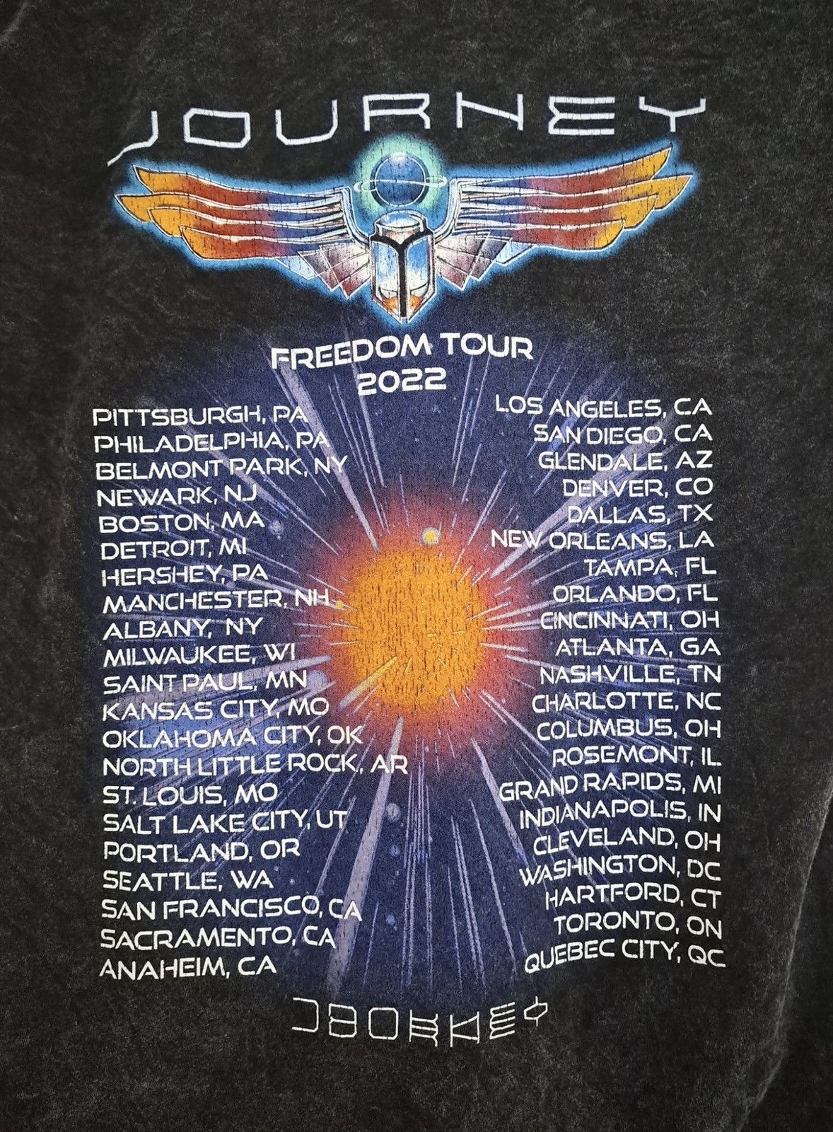 Band Tees JOURNEY x FREEDOM x Tour T-Shirt 2022 Size US L / EU 52-54 / 3 - 4 Thumbnail