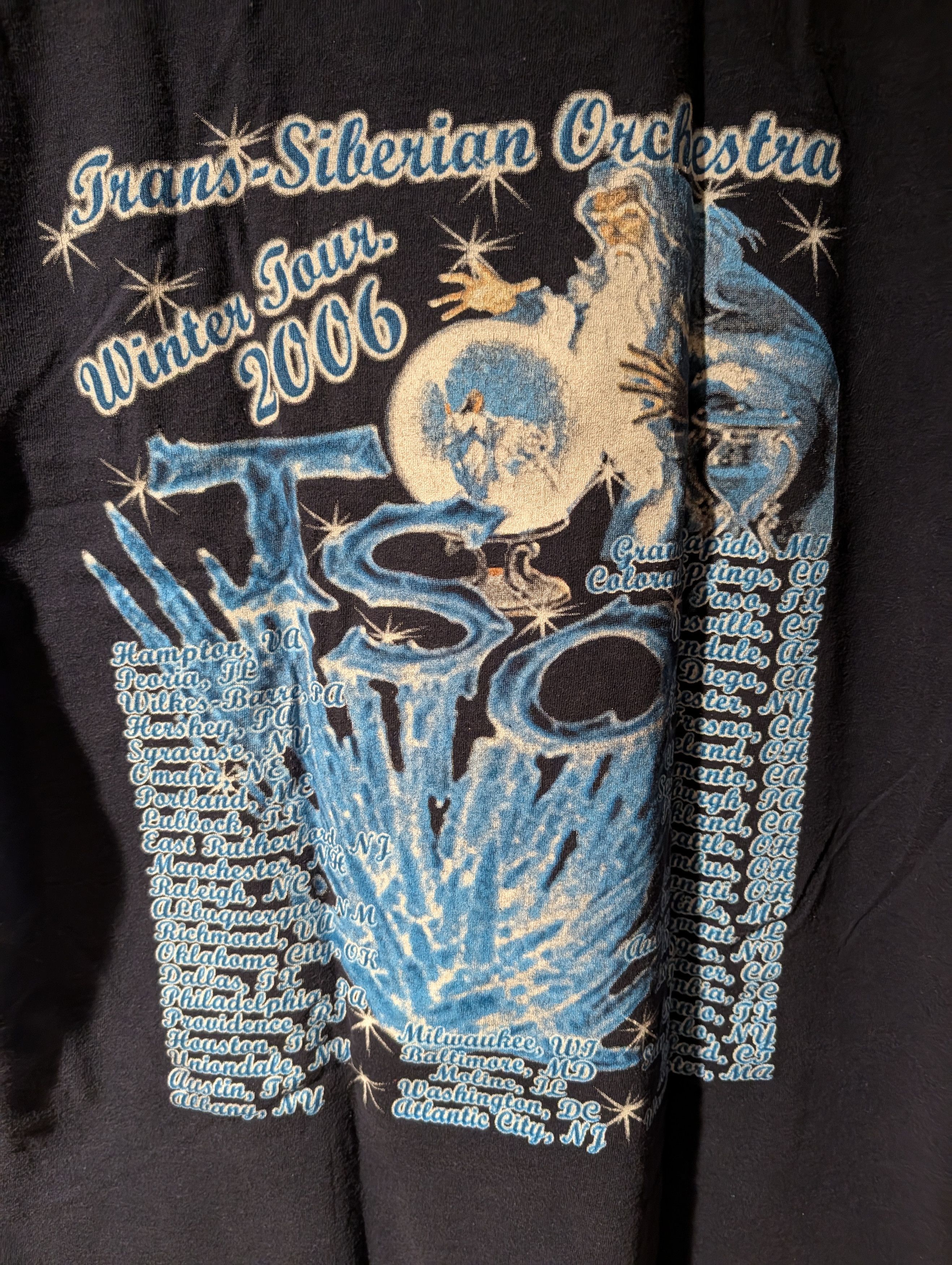 Band Tees Vintage 2006 Trans-Siberian Orchestra Wolf Frost T-Shirt Size US L / EU 52-54 / 3 - 5 Thumbnail
