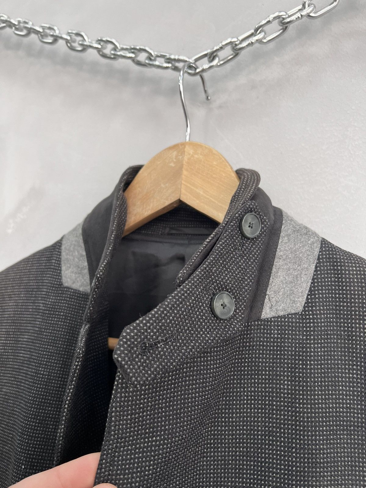 Balmain Vintage 3 button Balmain blazer jacket gray Size 52R - 2 Thumbnail