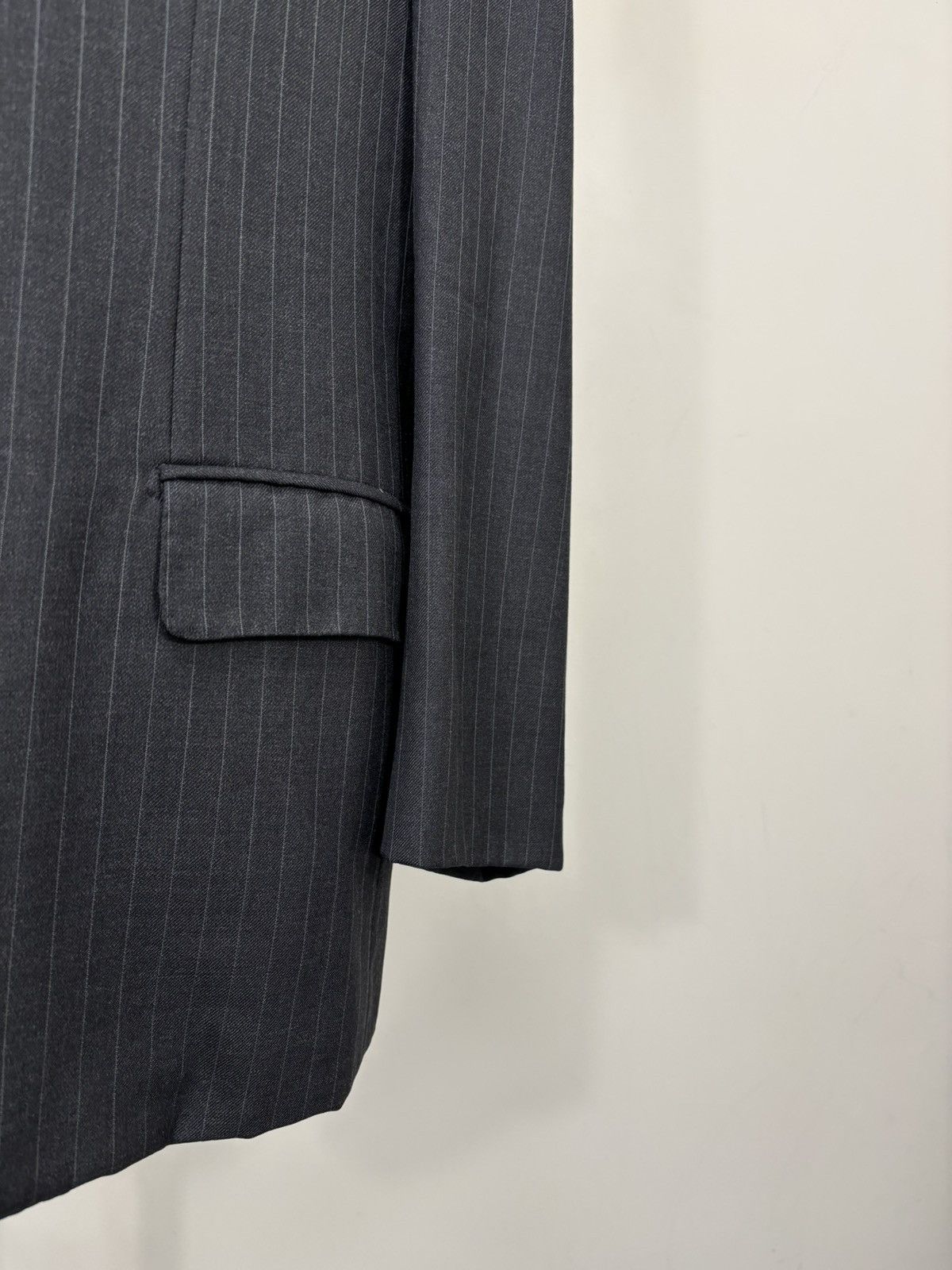 Holland & Sherry Holland & Sherry Men’s Dark Gray Pinstripe Wool Suit Size 52R - 5 Thumbnail