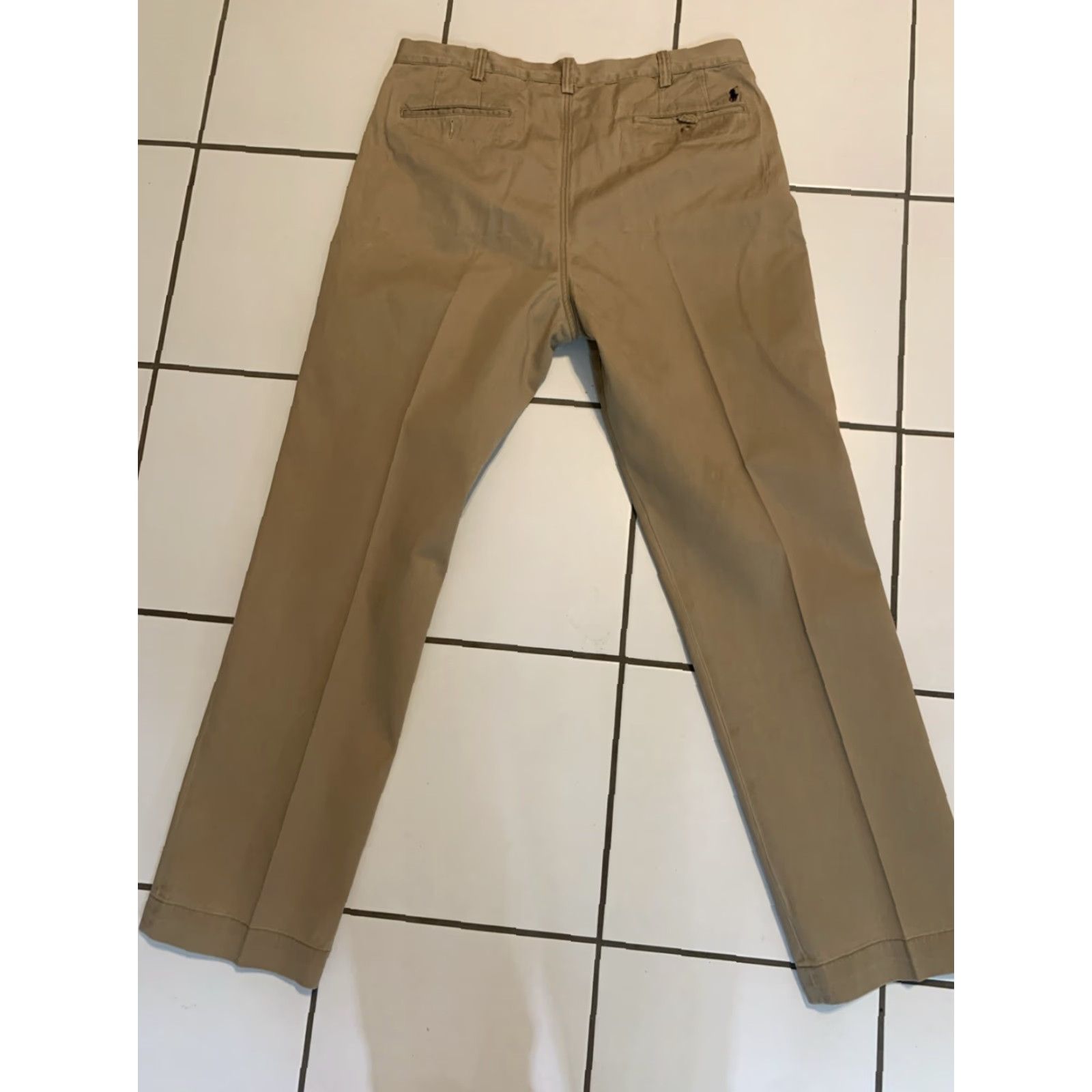 Polo Ralph Lauren POLO RALPH LAUREN CHINO PANTS 36X32 BEIGE FLAT FRONT CASUAL MENS Size US M / EU 48-50 / 2 - 3 Thumbnail