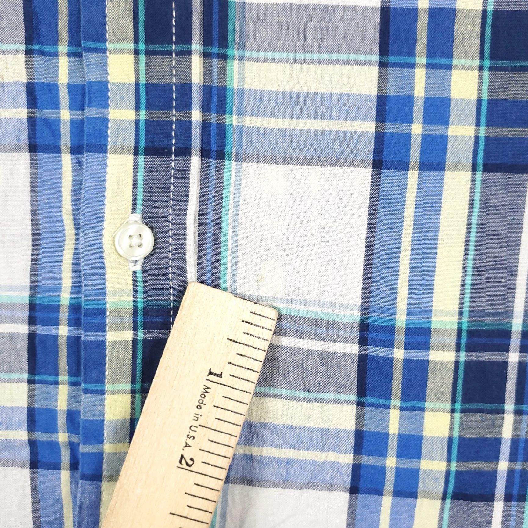 American Eagle Outfitters American Eagle Button-Up Shirt Mens 2XL Blue Plaid Long Sleeve Casual Modern Size US XXL / EU 58 / 5 - 4 Thumbnail