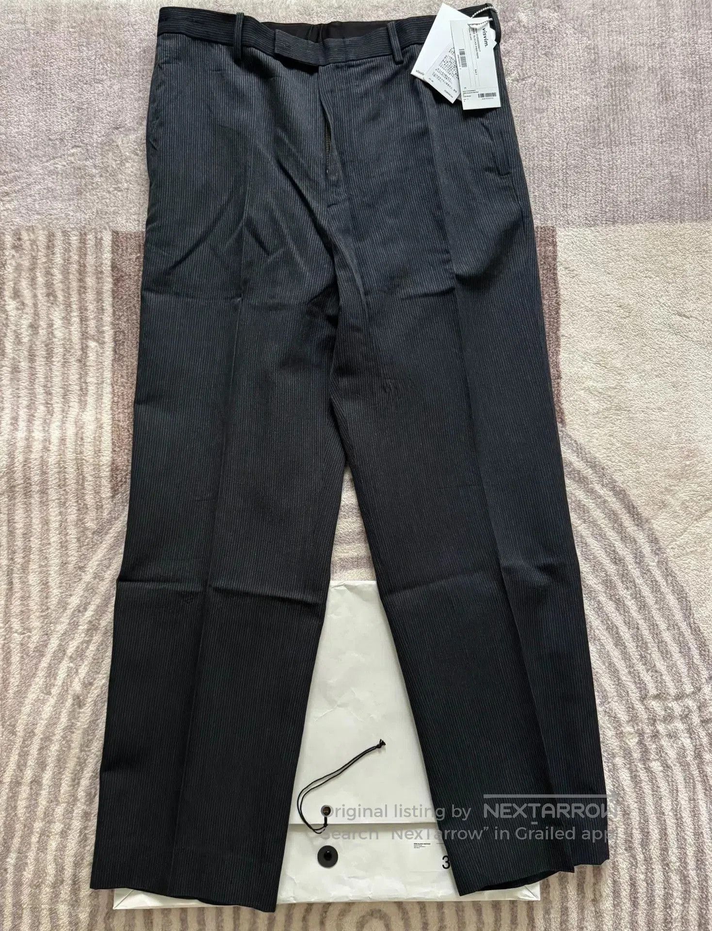 Visvim visvim wide slacks pinstripe black casual pants. Size US 36 / EU 52 - 1 Thumbnail