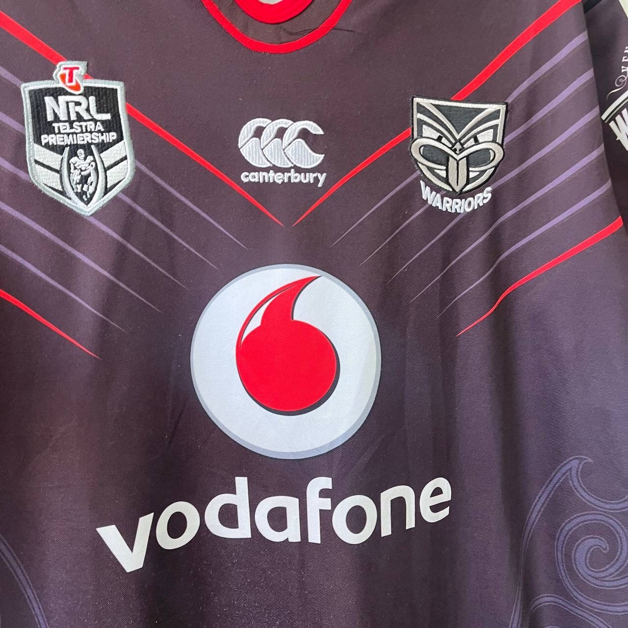 Vintage Canterbury Warriors 2017/2018 Rugby Vodafone NRL Jersey Size US M / EU 48-50 / 2 - 8 Thumbnail