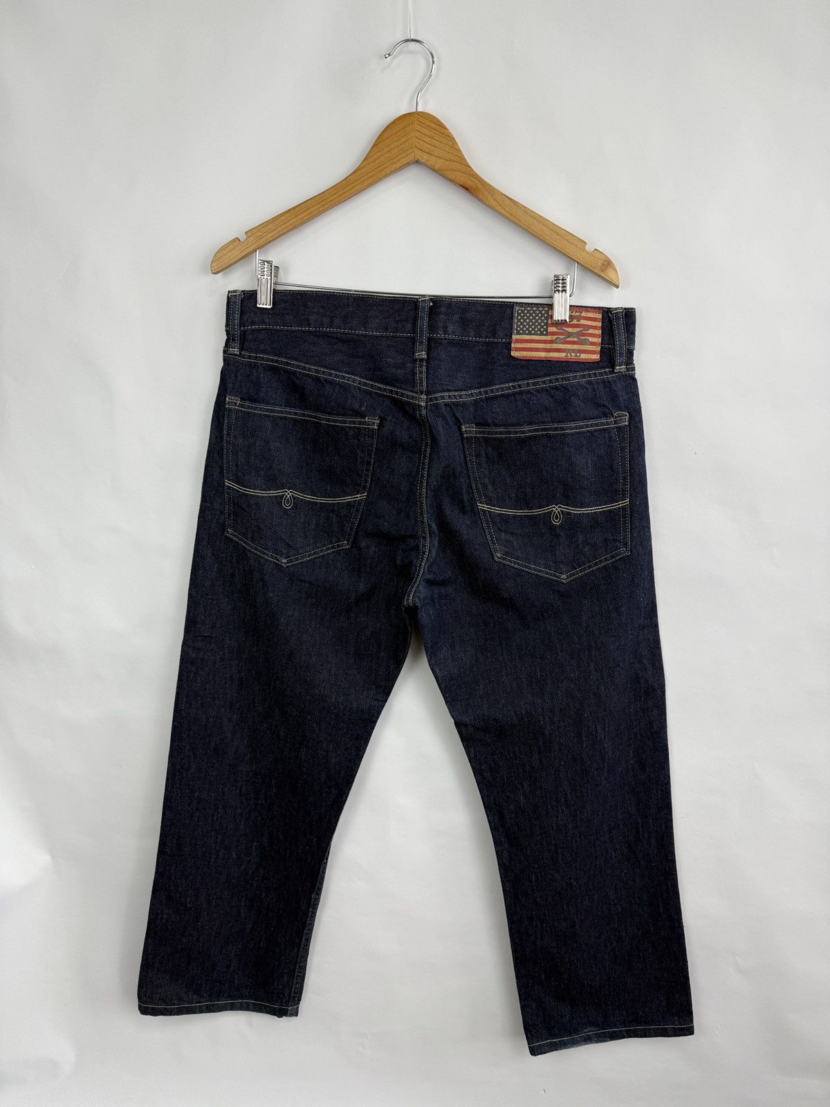 Denim & Supply Ralph Lauren 🇺🇸 Vintage Y2K Ralph Lauren USA Flag Jeans rrl Retro Rare Size US 32 / EU 48 - 3 Thumbnail